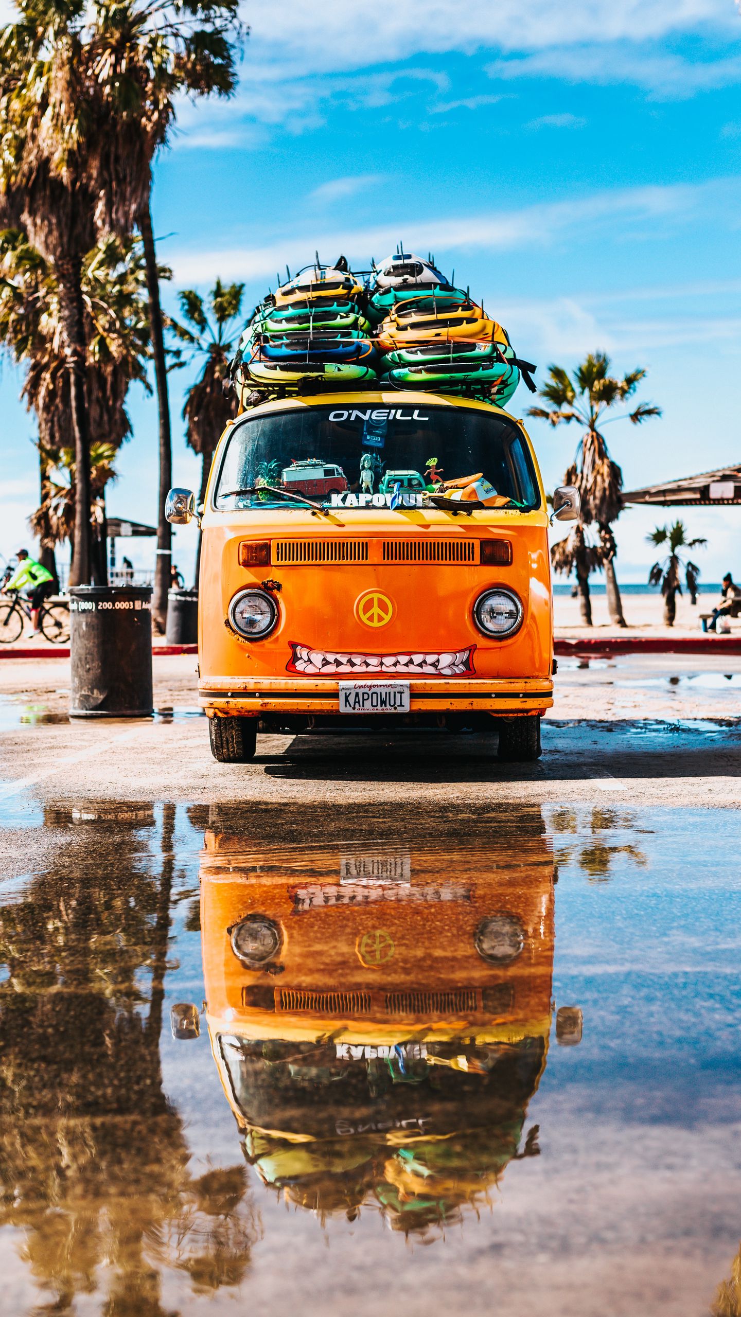 Download wallpaper 1440x2560 bus, surfing, summer qhd samsung galaxy s6, s7, edge, note, lg g4 HD background