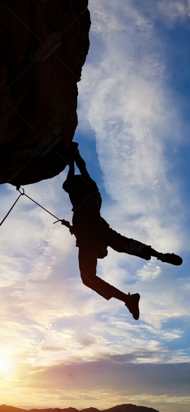 Climbing Cliff Mobile Wallpaper Image Free Download