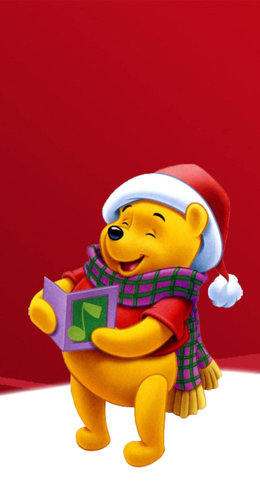 Download Winnie The Pooh Christmas Phone Wallpaper