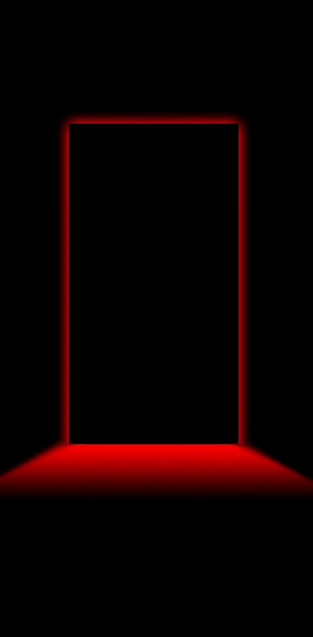 Red door wallpaper