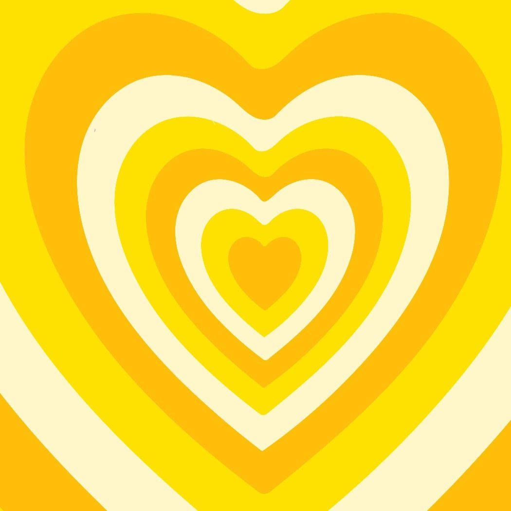 Download Y2k Heart Yellow Shades Wallpaper