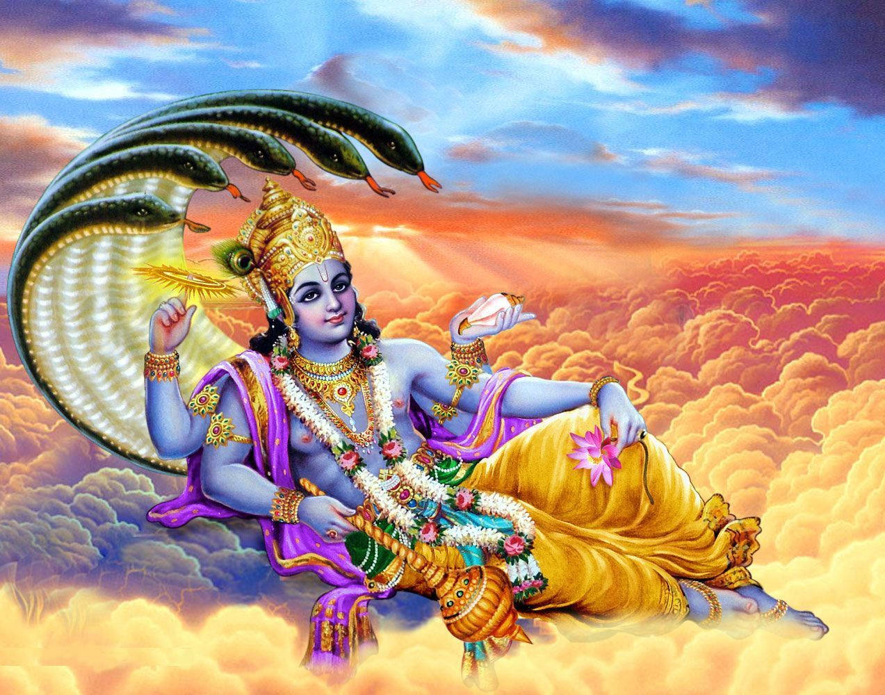 Lord Vishnu Wallpaper for FREE