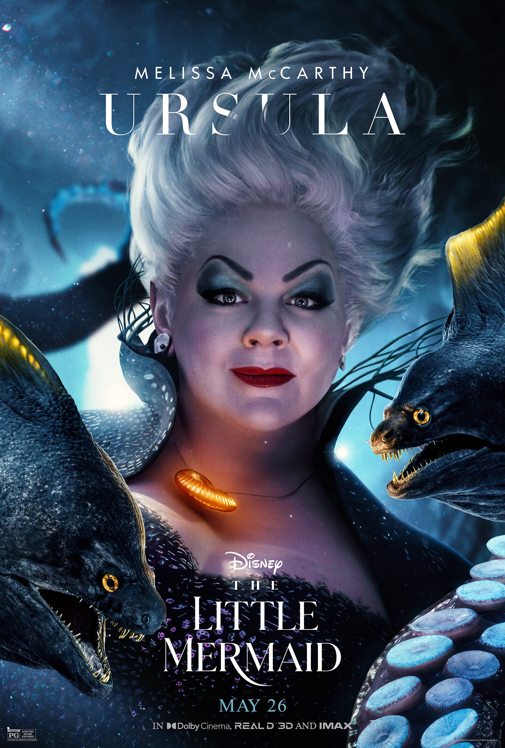Melissa McCarthy As Ursula In The Little Mermaid Poster. The Little Mermaid's Kiss The Girl Is Reimagined In New Snippet From The Live Action Movie