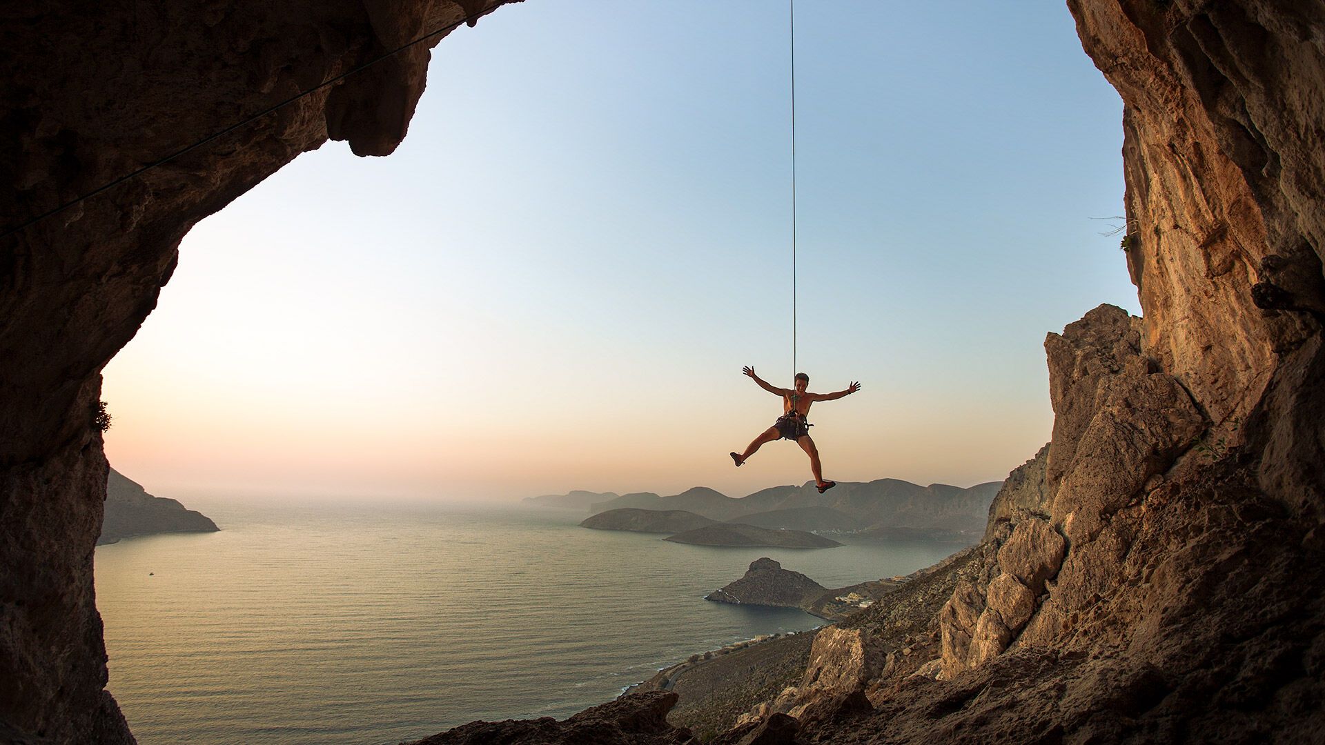 Rock climbing in Kalymnos