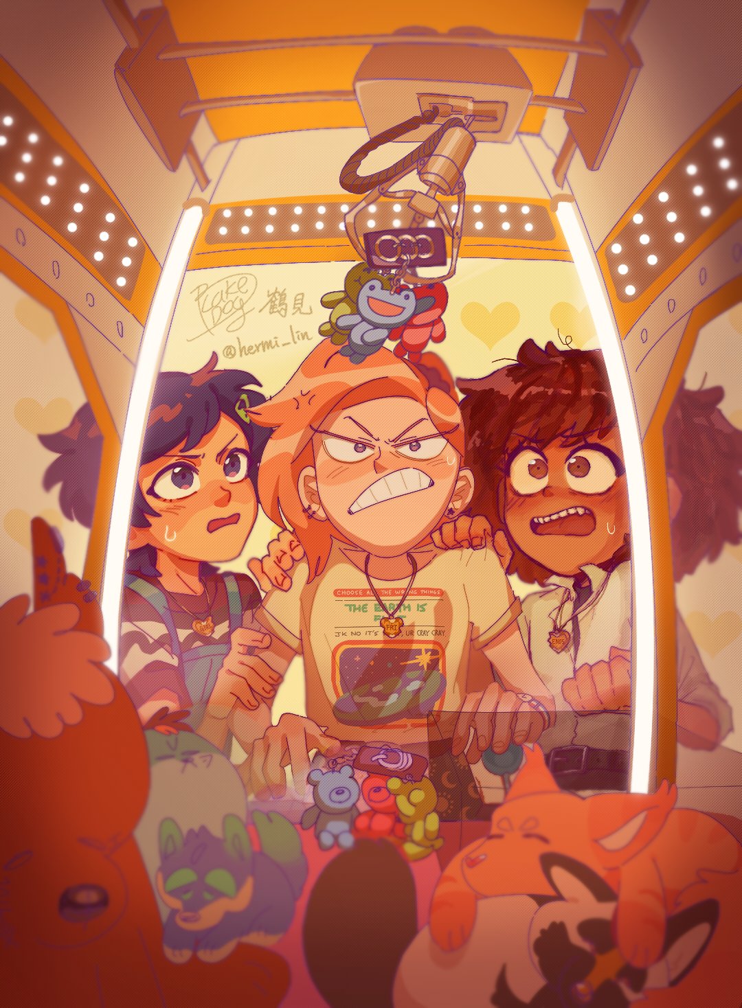 anne boonchuy, marcy wu, and sasha waybright (amphibia) drawn