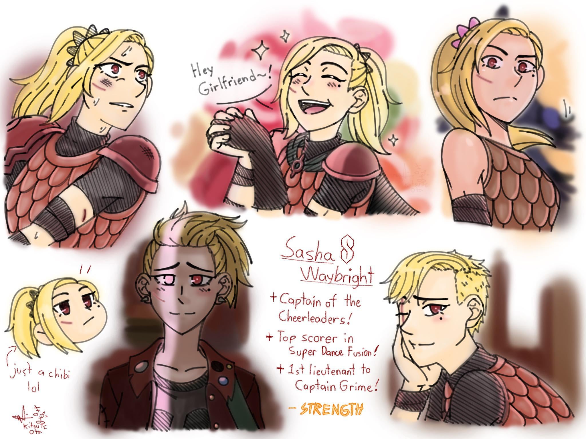 Drawing Request to Cope With The Hiatus, “Sasha Waybright Sketches”