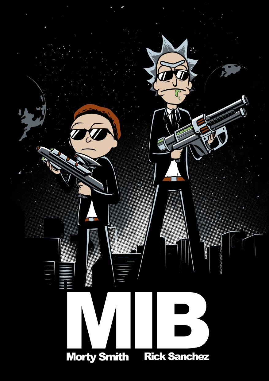 Rick and Morty x Men in Black. Rick and morty poster, Rick and morty image, Rick and morty book