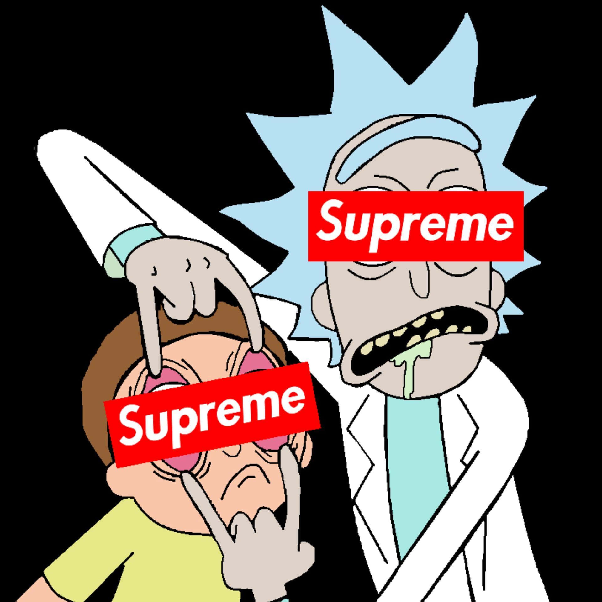 Rick And Morty Supreme Wallpaper for FREE
