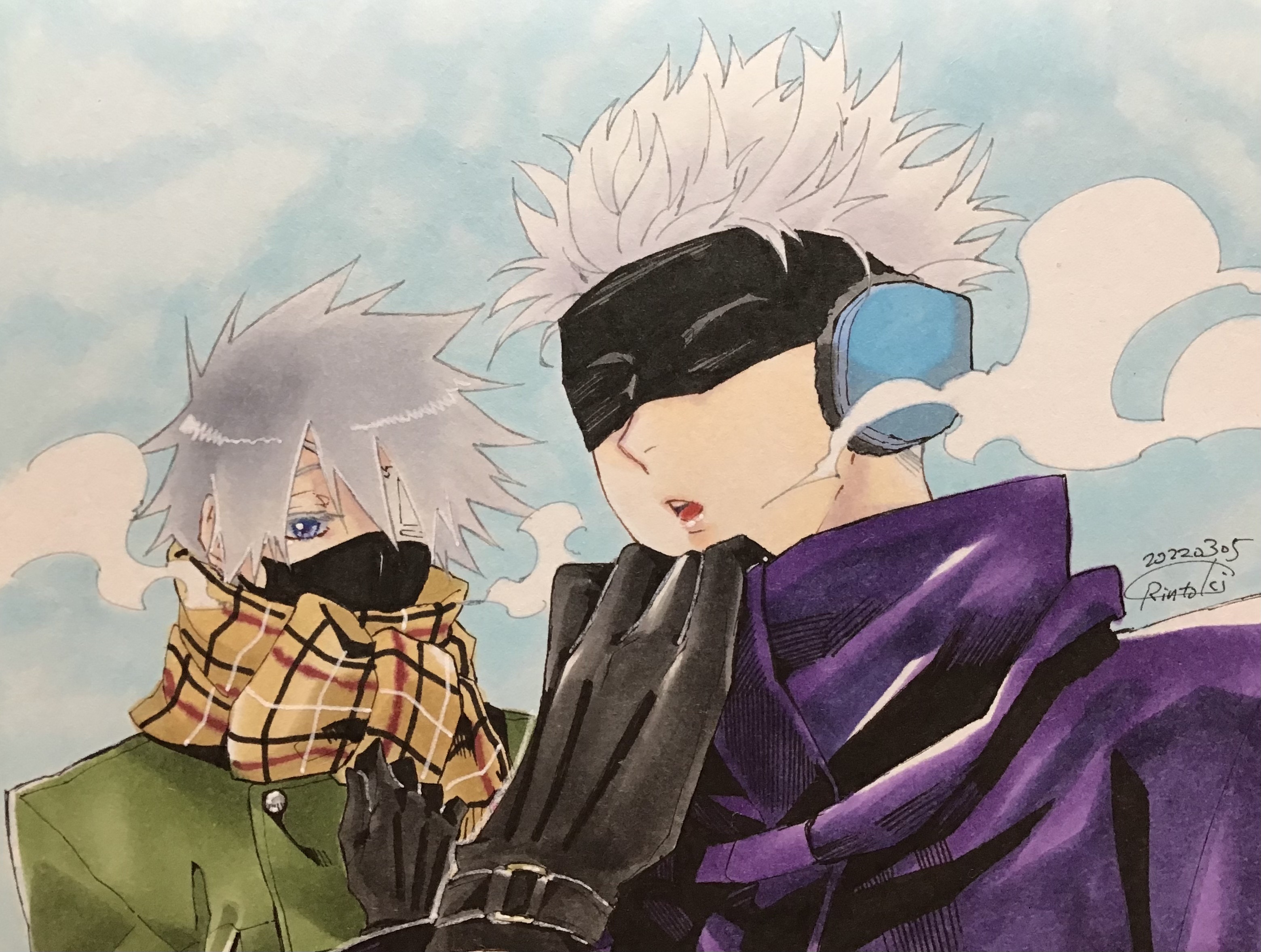 Crossover HD, Satoru Gojo, Kakashi Hatake Gallery HD Wallpaper