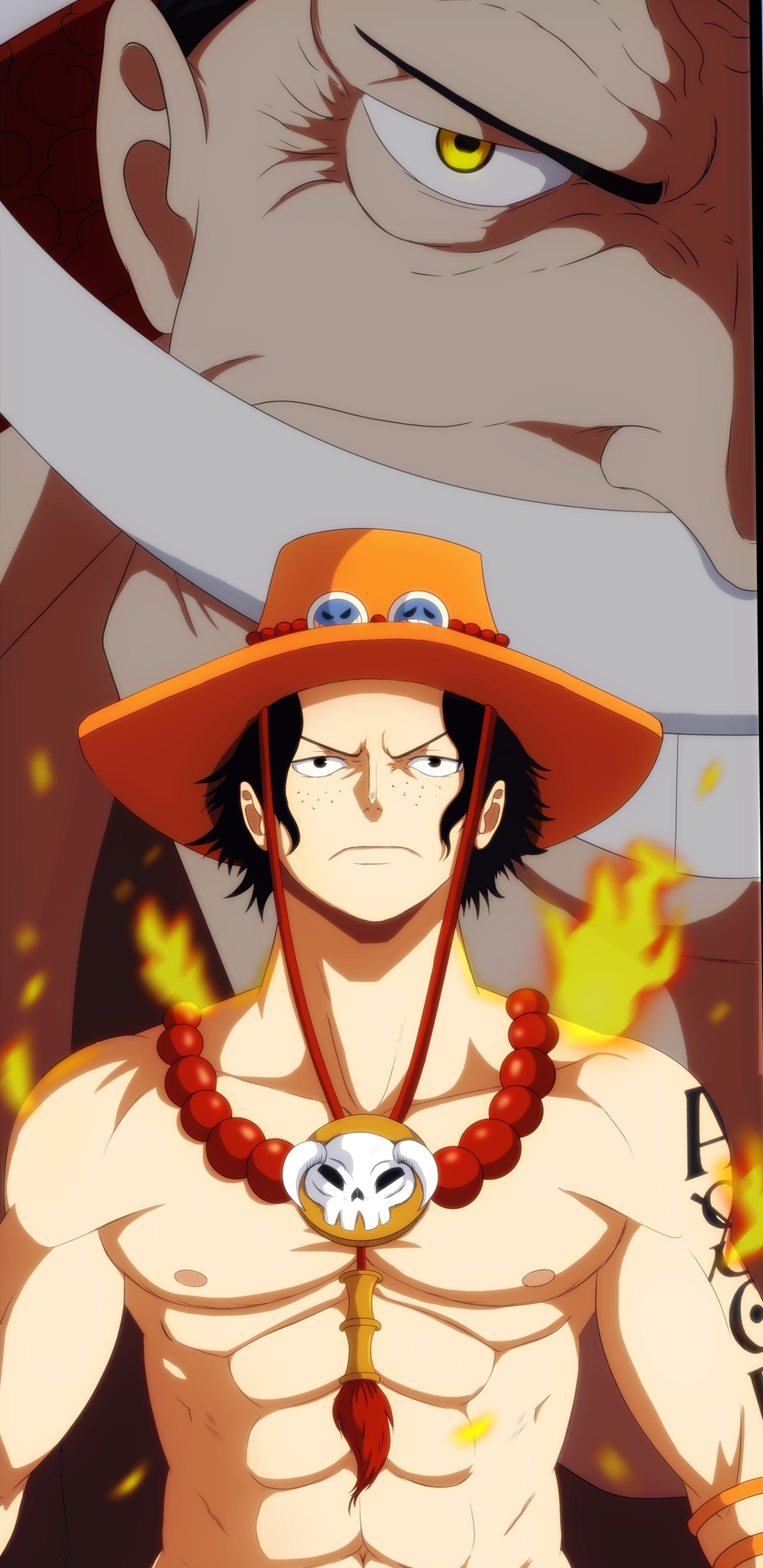 Wallpaper / Anime One Piece Phone Wallpaper, Portgas D. Ace, 1440x2960 free download
