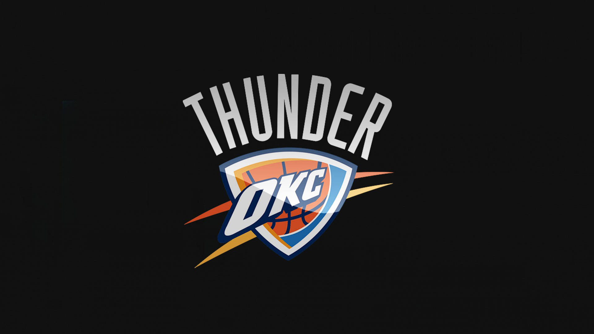 Download Oklahoma City Thunder Black Background Wallpaper