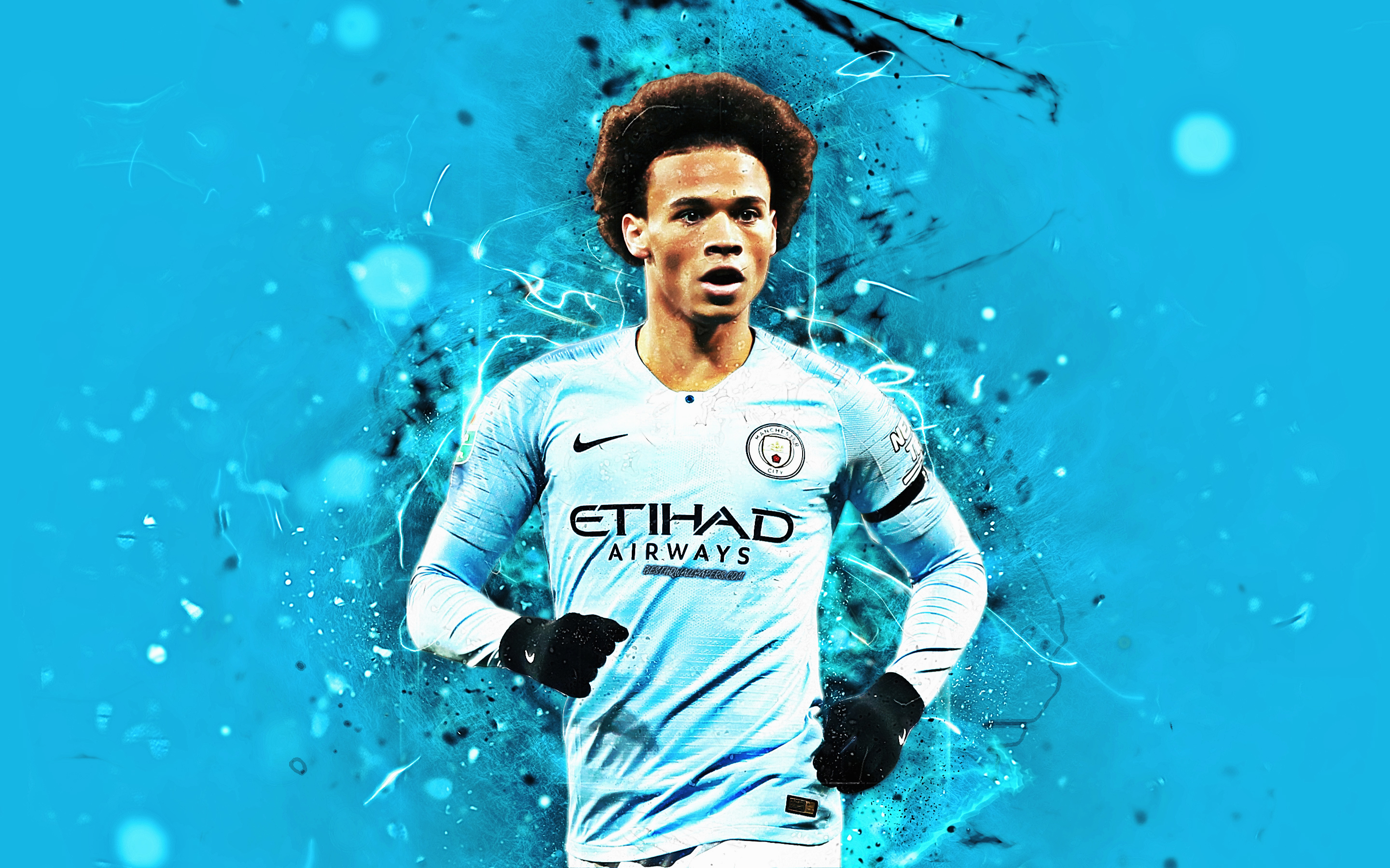 German, Soccer, Leroy Sané, Manchester City F.C. Gallery HD Wallpaper