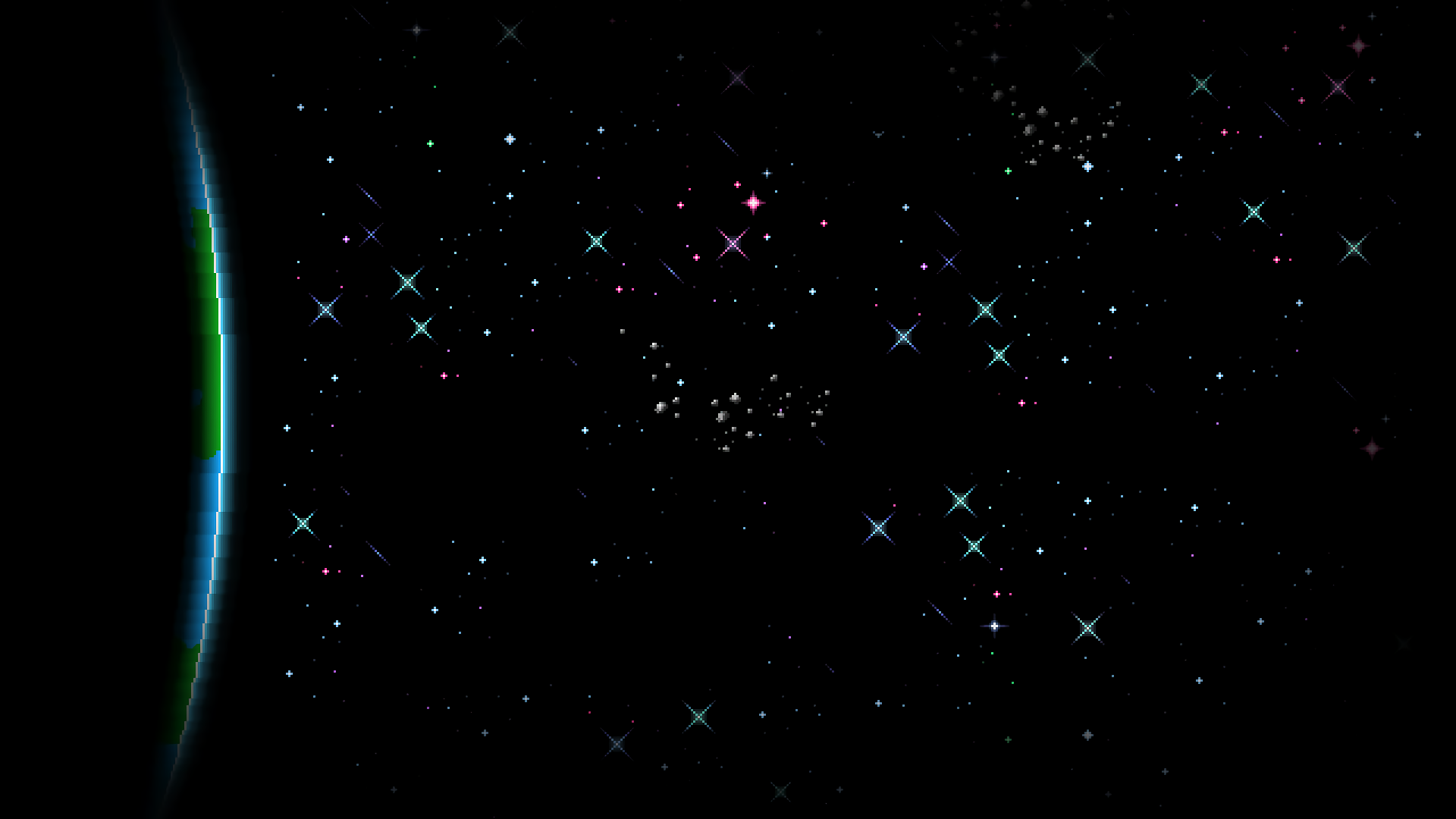 Artistic Pixel Art HD, Stars, Space Gallery HD Wallpaper
