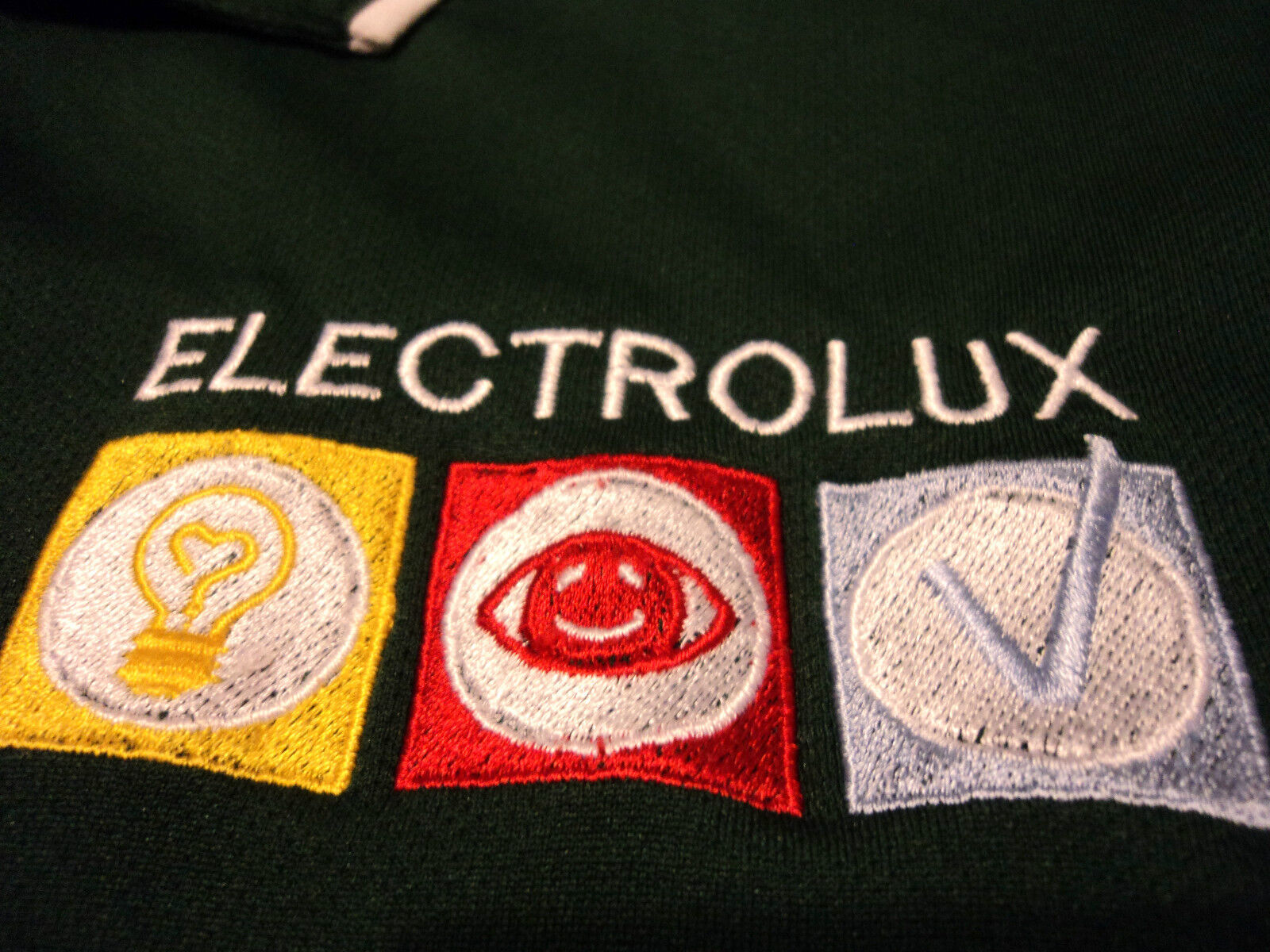 Mens Electrolux Vacuum Parts Appliances Green Polo Shirt By NIKE XL