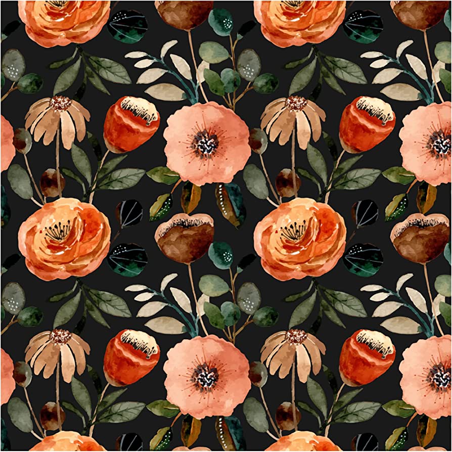 Orange And Black Flower Wallpapers - Wallpaper Cave