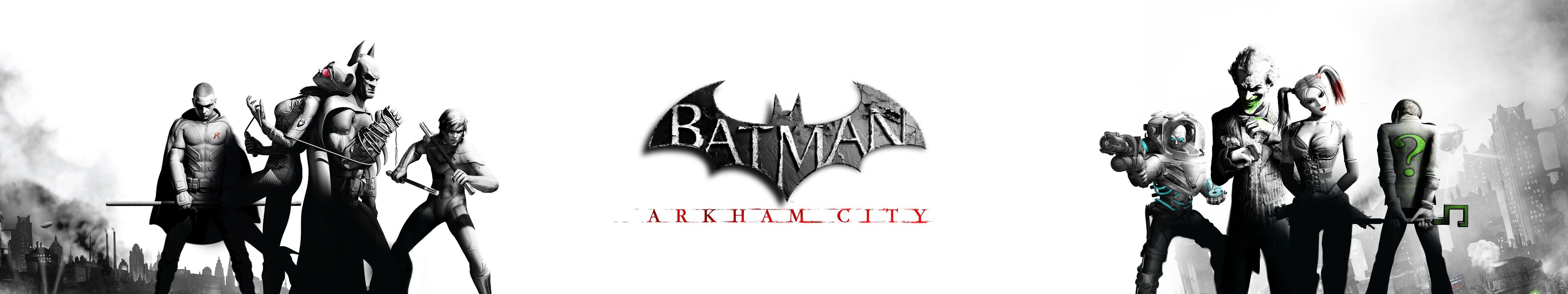 arkham #batman #city #film #monitors #movie #multi #multiple #screen #triple K #wallpaper #hdwallpaper #desktop. Batman arkham city, Arkham city, Batman arkham