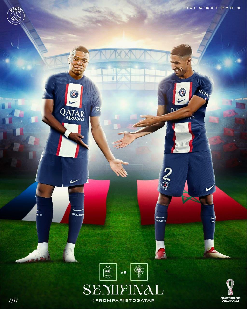 Mbappe And Hakimi Wallpapers Wallpaper Cave