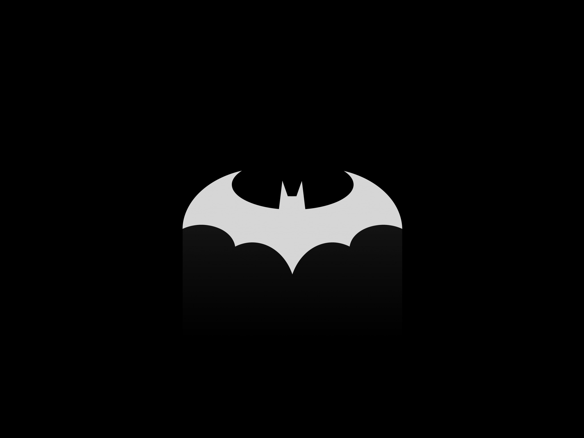 Batman Sign Wallpaper 4K, Black Background, Black Dark