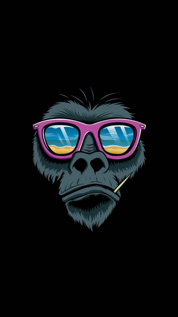 Download Cool Monkey wallpaper by P3TR1T now. Browse millions of popular 1080p Wallpape.. Cool background, Monkey wallpaper, Whatsapp dp
