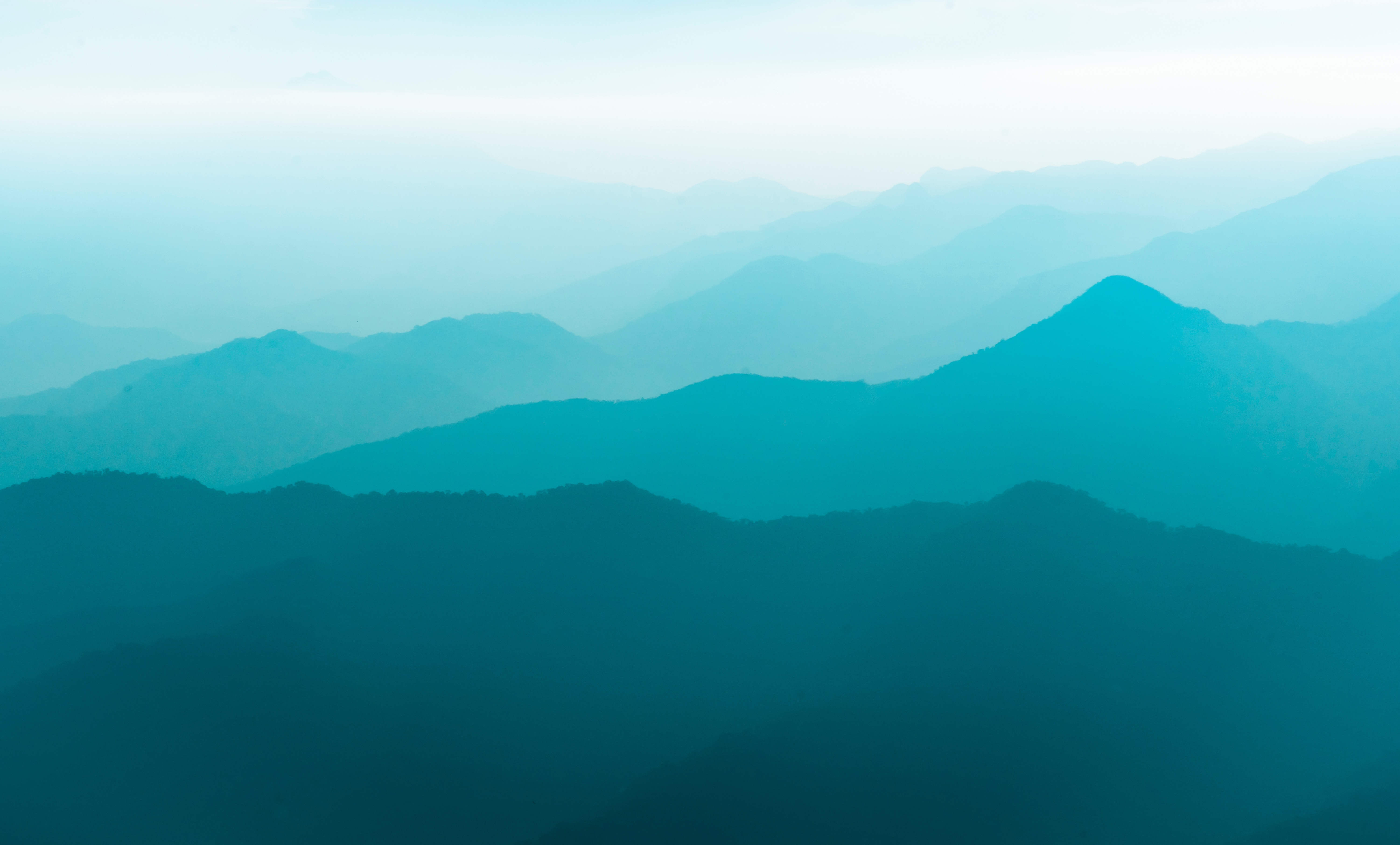 6000x3621 mountain, desktop background, minimal, landscape, desktop wallpaper, teal, layer, shadow, range, silhouette, layers, mountain range, shape, light, wallpaper, nature, Free image, amazing wallpaper, minimalist, blue, monochro