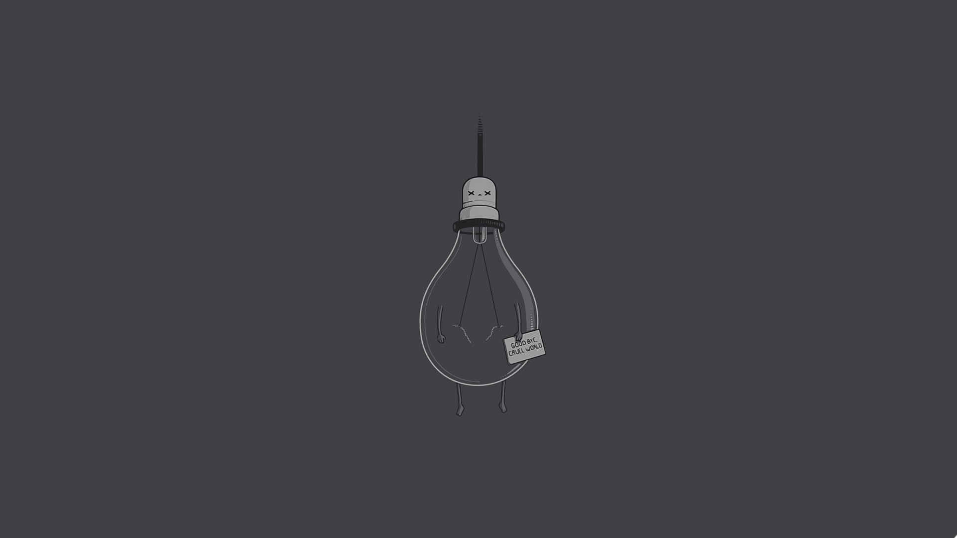 lights, illustration, simple background, minimalism, humor, lightbulb, light, lighting Gallery HD Wallpaper