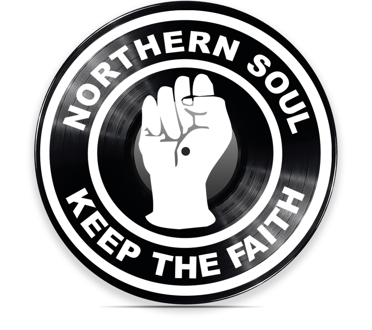 Northern Soul Vinyl Record Printed Logo On Vinyl Wall Art Man Cave