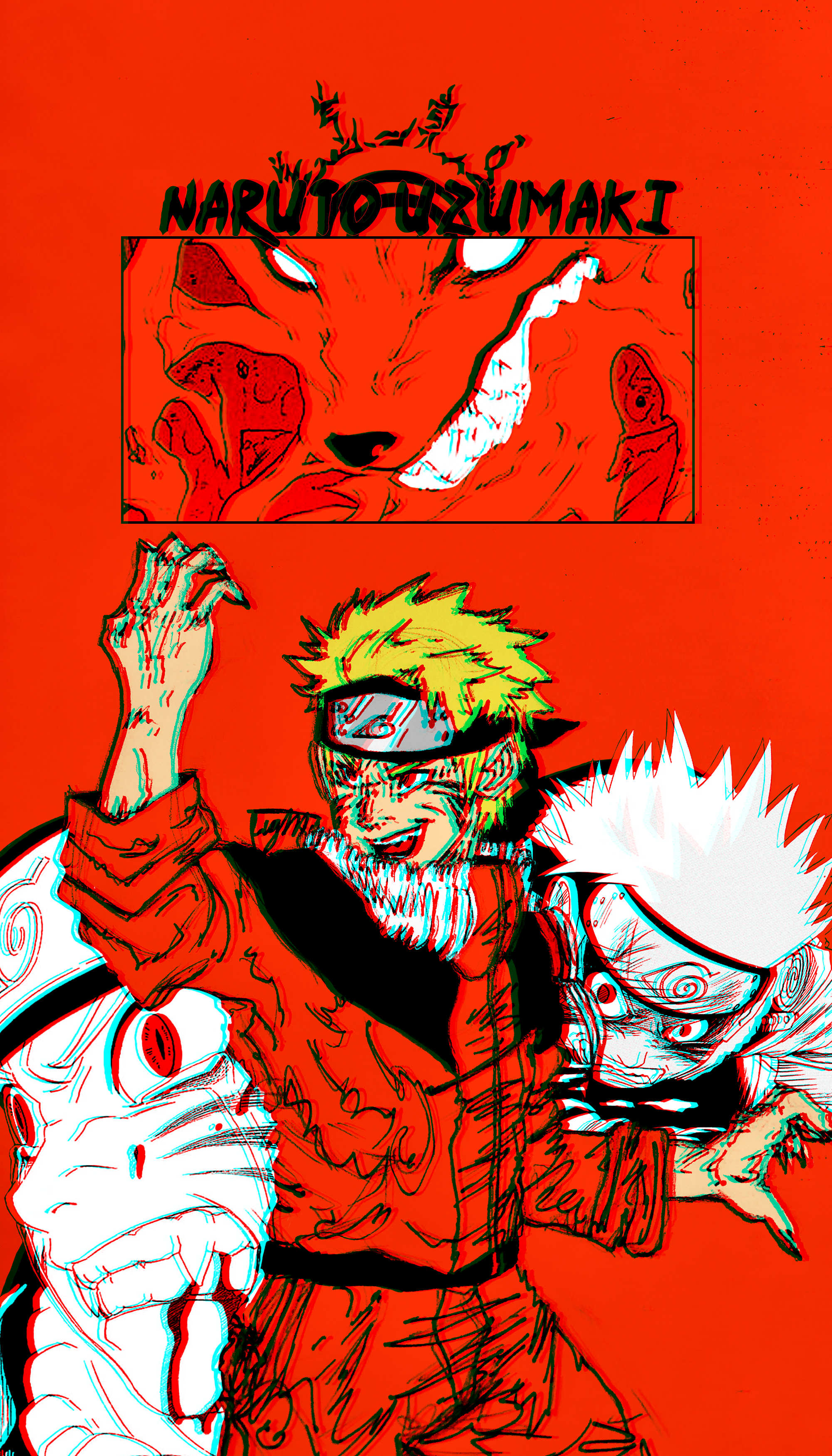 My first Naruto phone wallpaper by me! (shadoji)