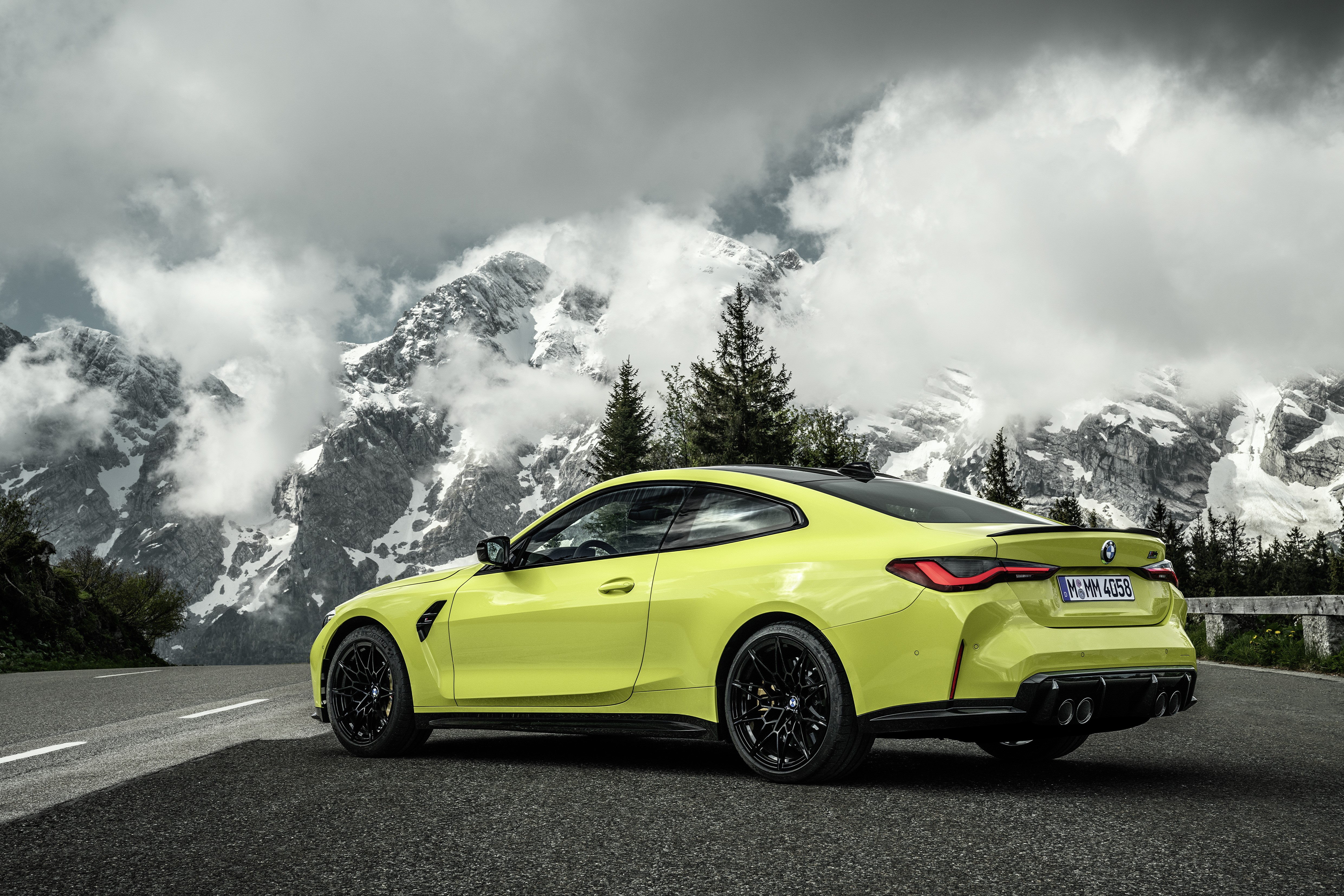 4K, M4 Competition, (G82), 2020, BMW, Mountains, Coupe, Metallic, Clouds Gallery HD Wallpaper