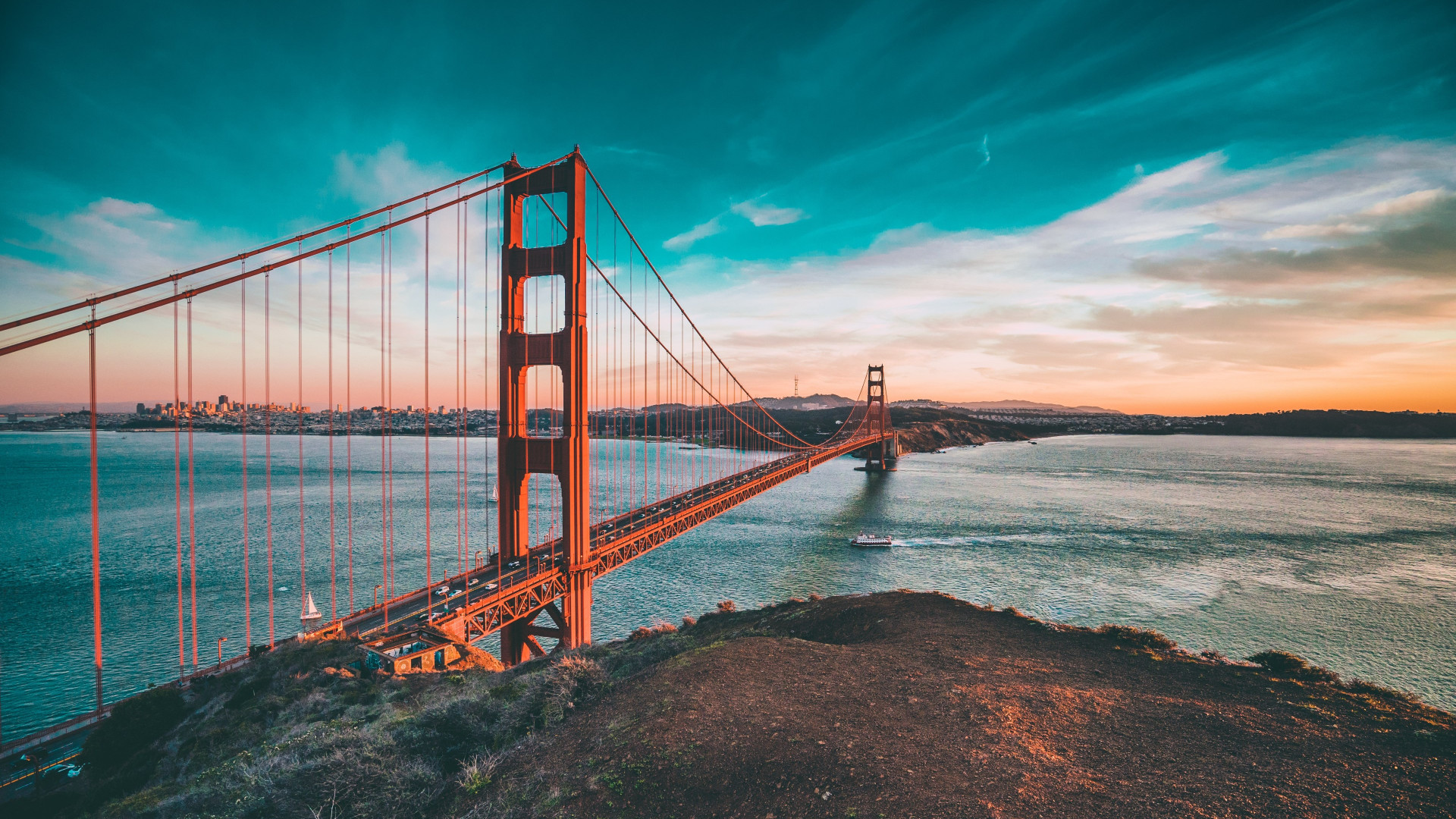 Download wallpaper: Golden Gate Bridge 1920x1080