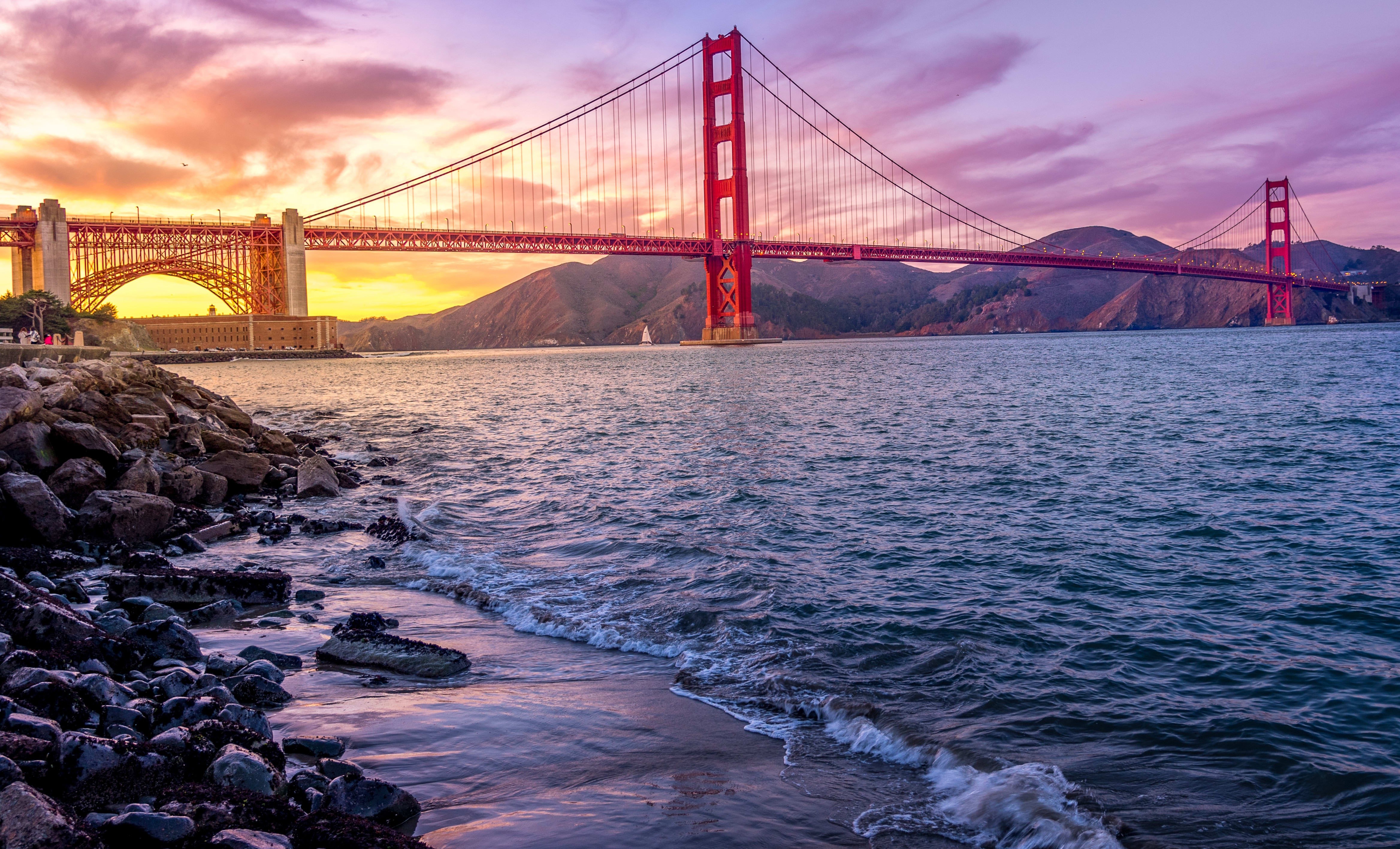 Wallpaper / golden gate bridge, bridge, san francisco, world, 4k, hd, 5k free download