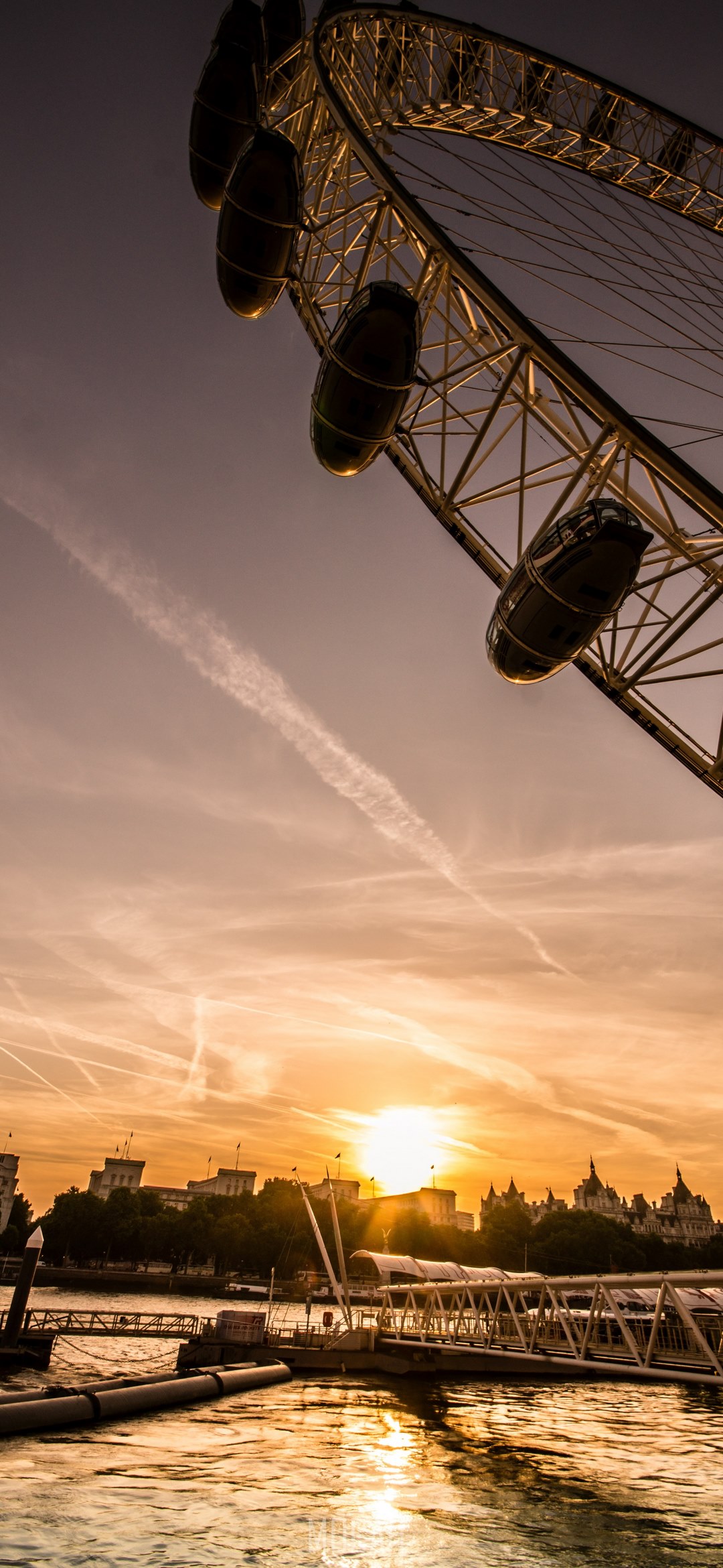 sunset over the thames in london, Oppo A7x background, 1080x2340 Gallery HD Wallpaper
