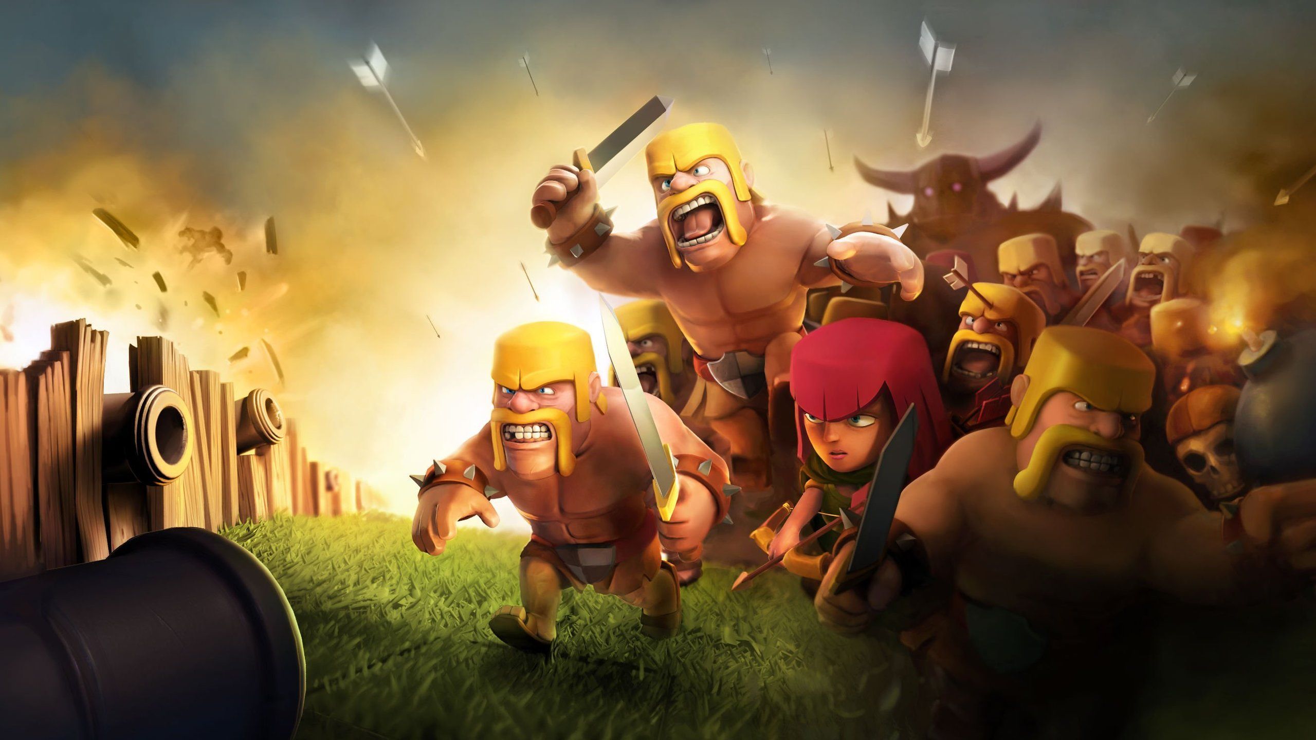 Clash of Clans Wallpaper Free 2560X1440 Clash of Clans Background