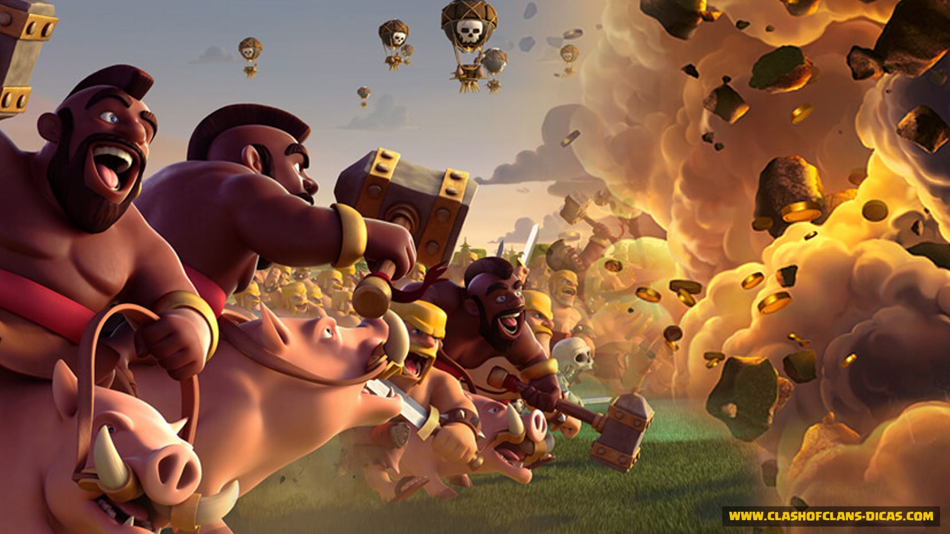 1920x1080 clash clans HD desktop background