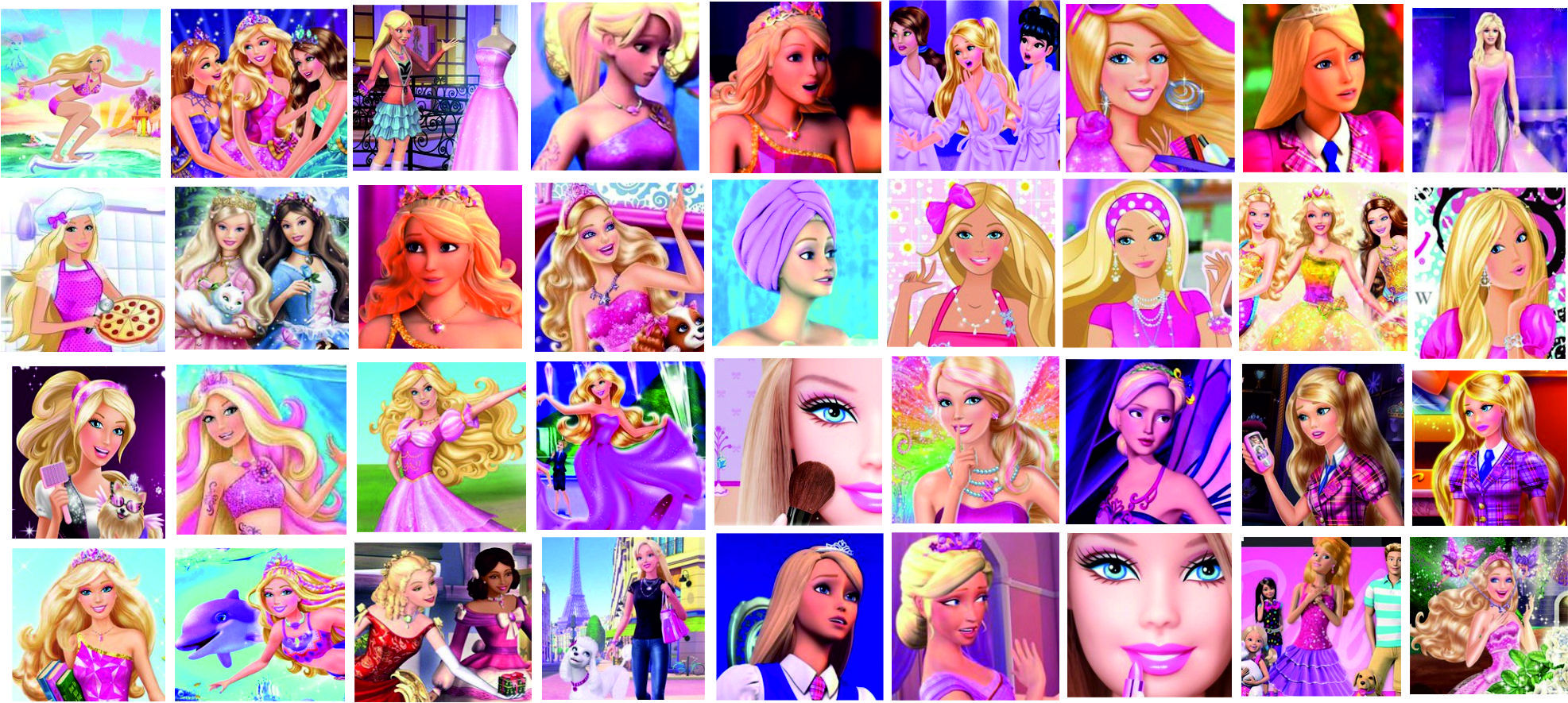 barbie collage