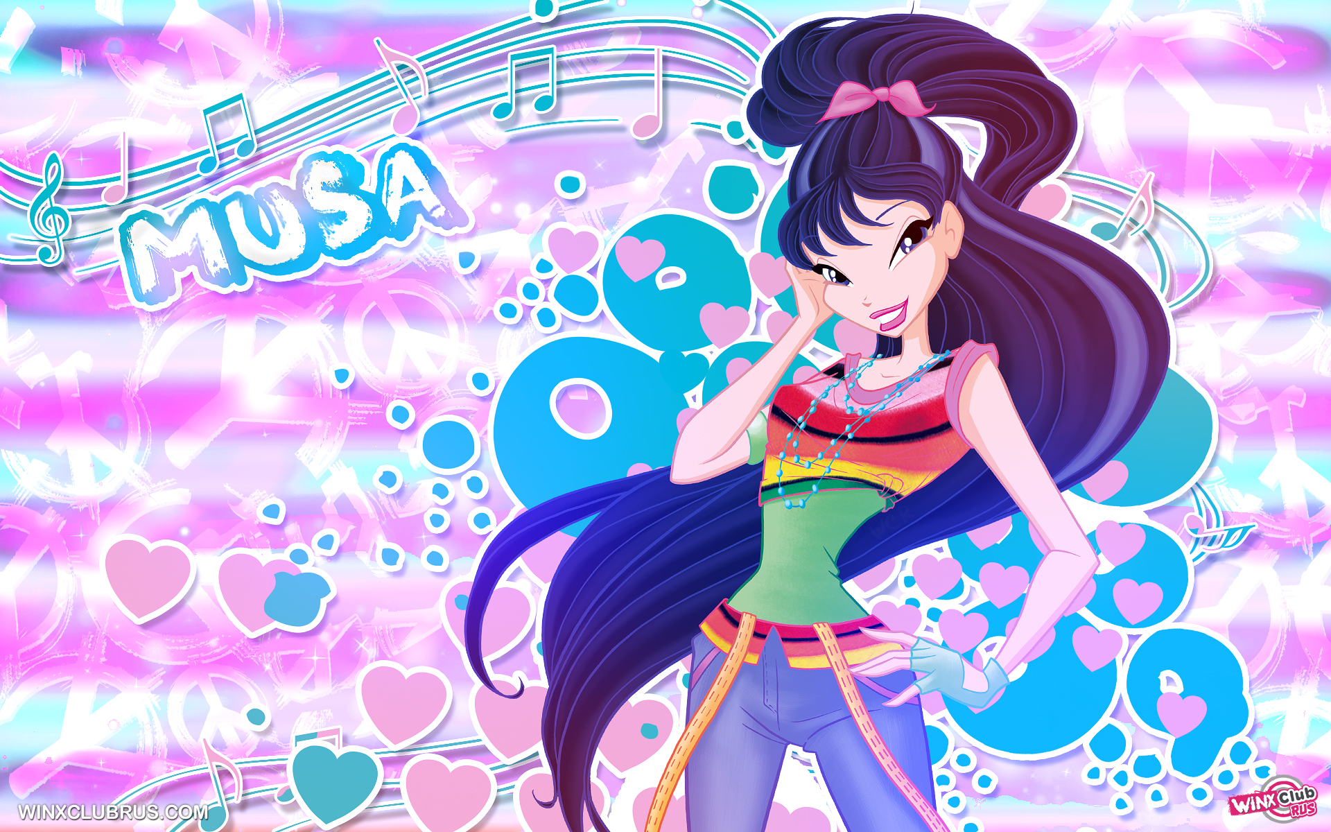 Winx Club new bright and colorful wallpapers with lots of transformations and styles