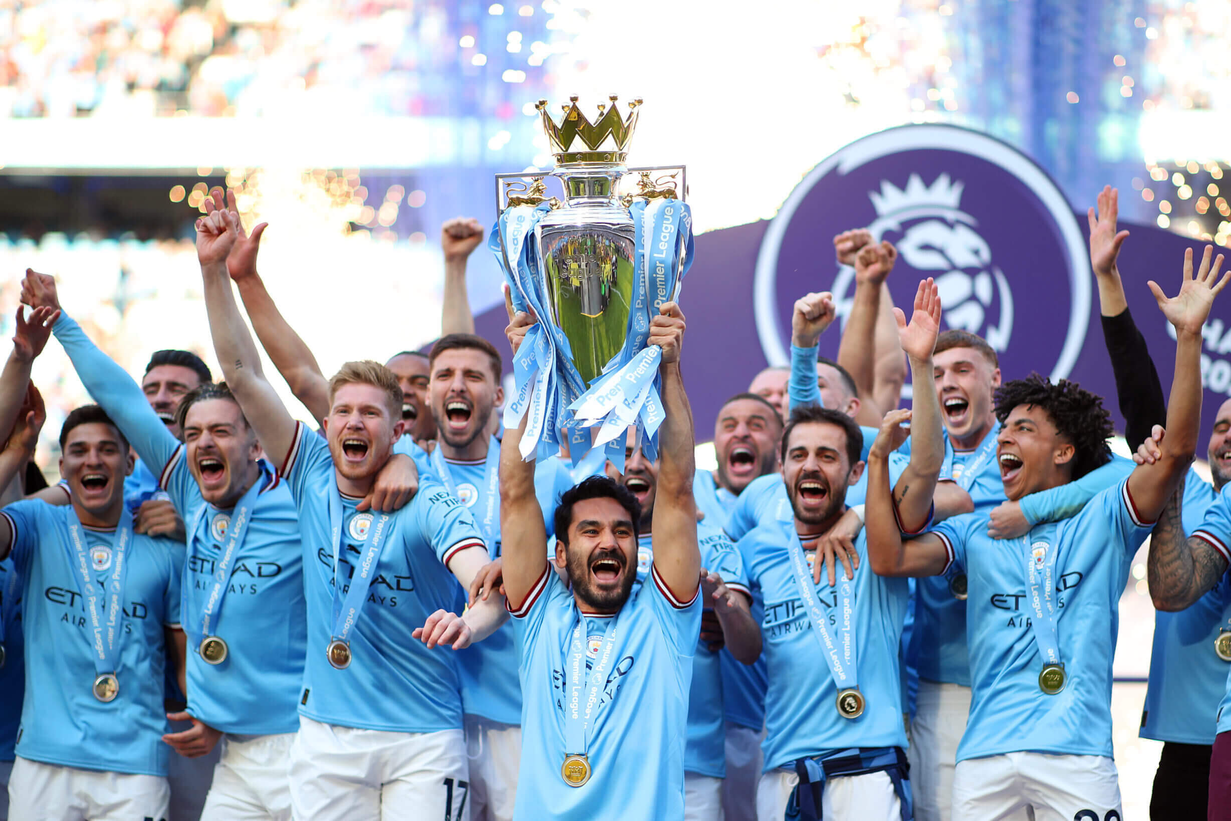 Manchester City Premier League Champions Wallpapers Wallpaper Cave