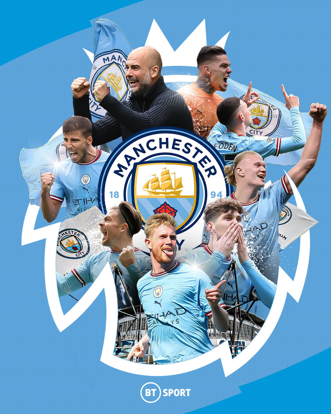 Manchester City FC Premier League 2K wallpaper download