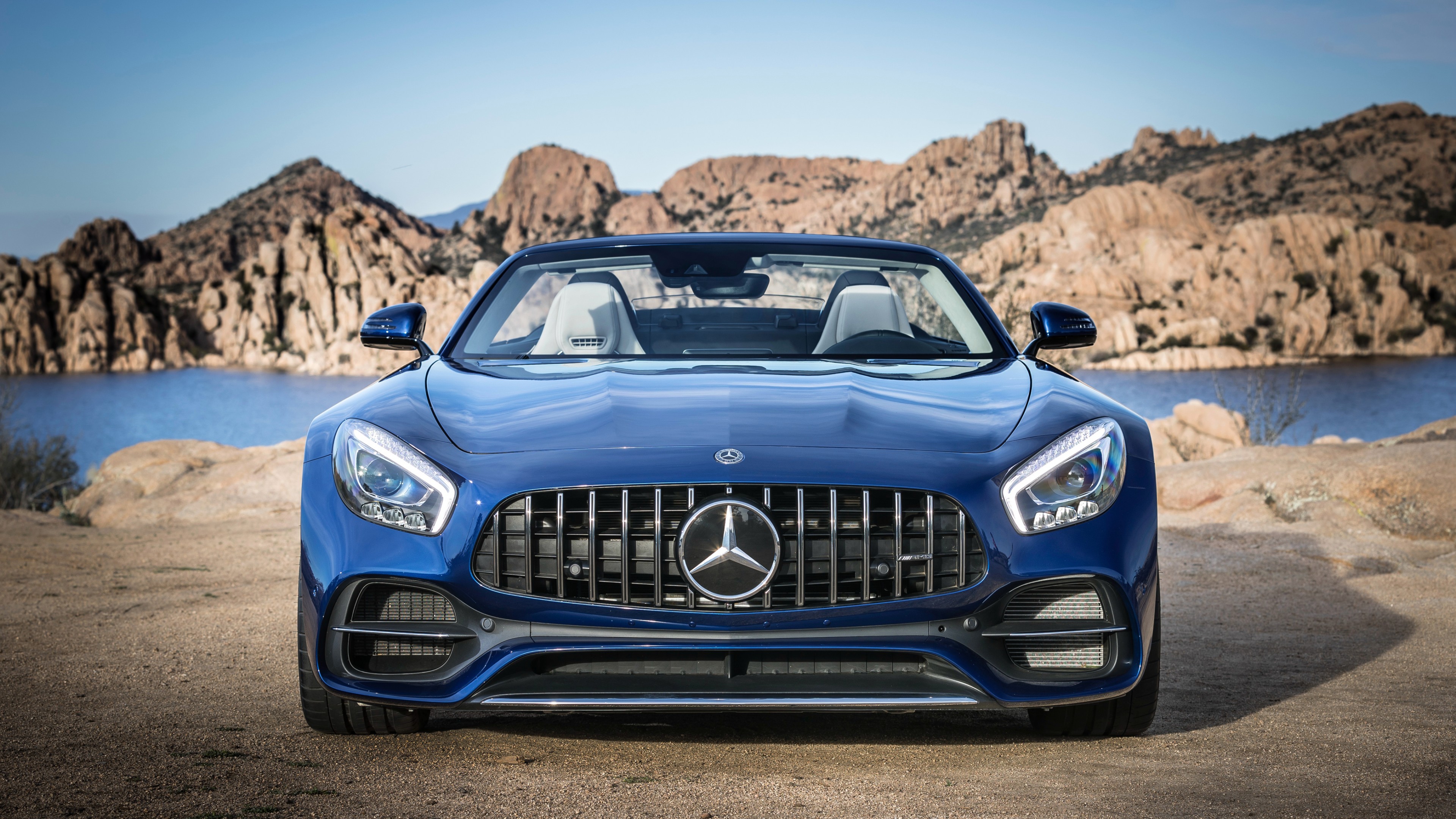 Wallpaper Mercedes AMG GT C Roadster, 2018 Cars, 4k, Cars & Bikes