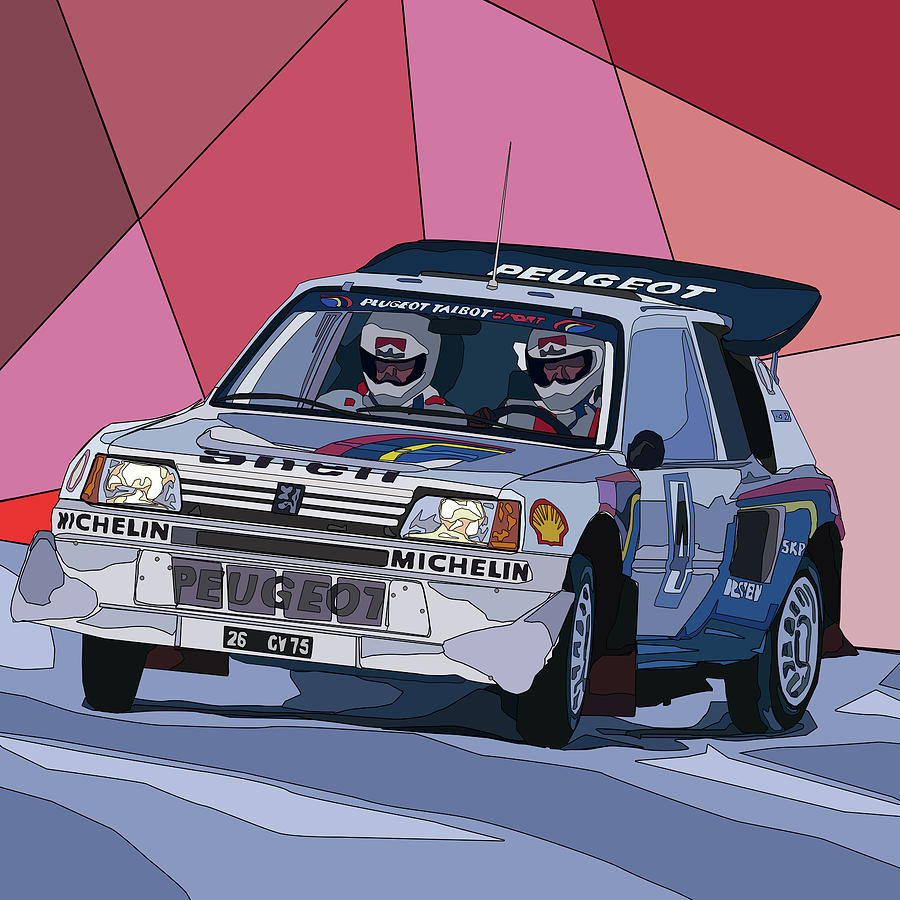Peugeot 205 T16 Group B Digital Art