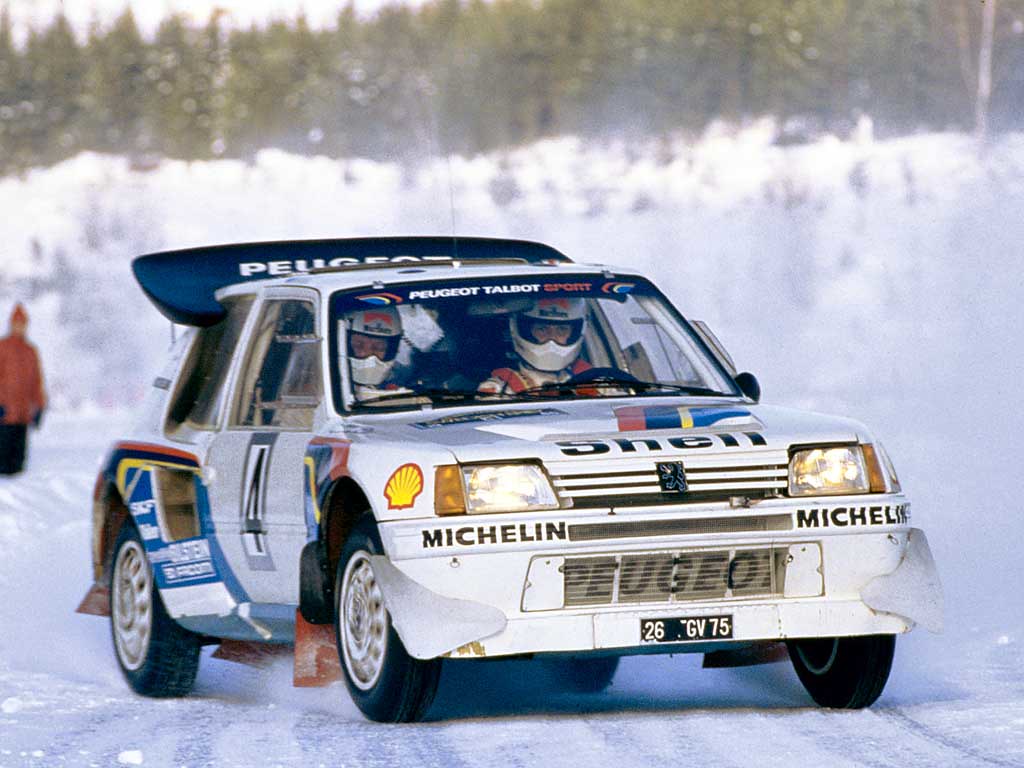 Peugeot 205 T16 Group B 1985. Sude. Vatanen Harr