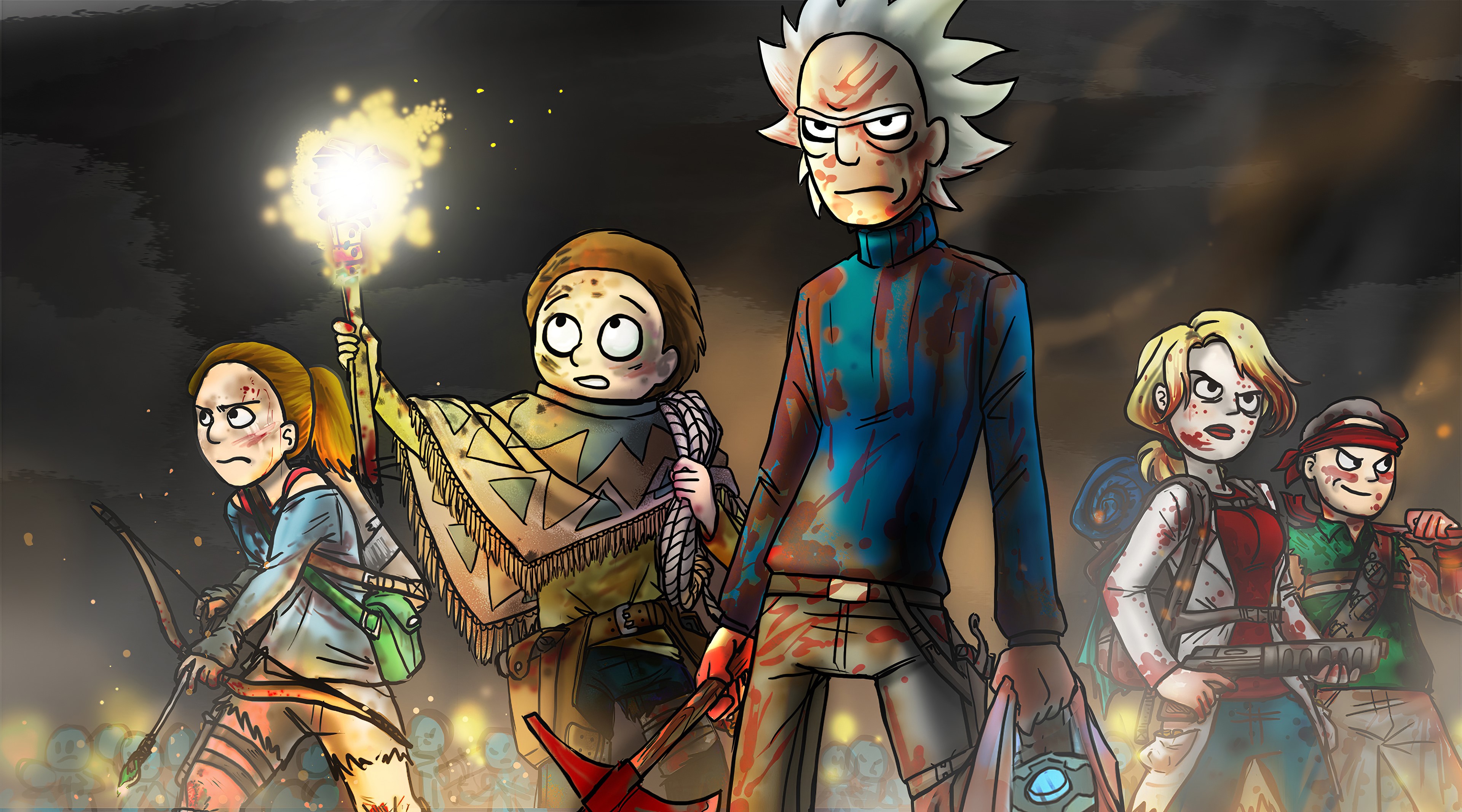 Wallpaper Windows, Rick, rick, windows 10, rick and morty, Rick and Morty,  morti, rickandmorty for mobile and desktop, section фантастика, resolution  3840x2160 - download