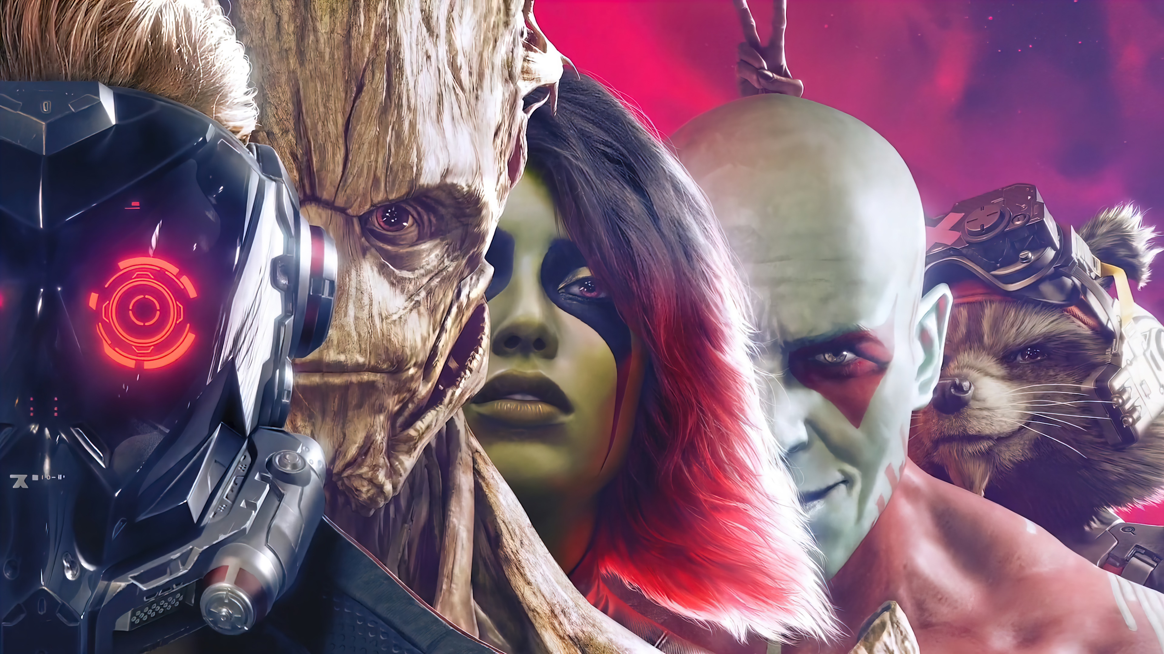 marvels guardians of the galaxy, game, members, 4k, pc Gallery HD Wallpaper