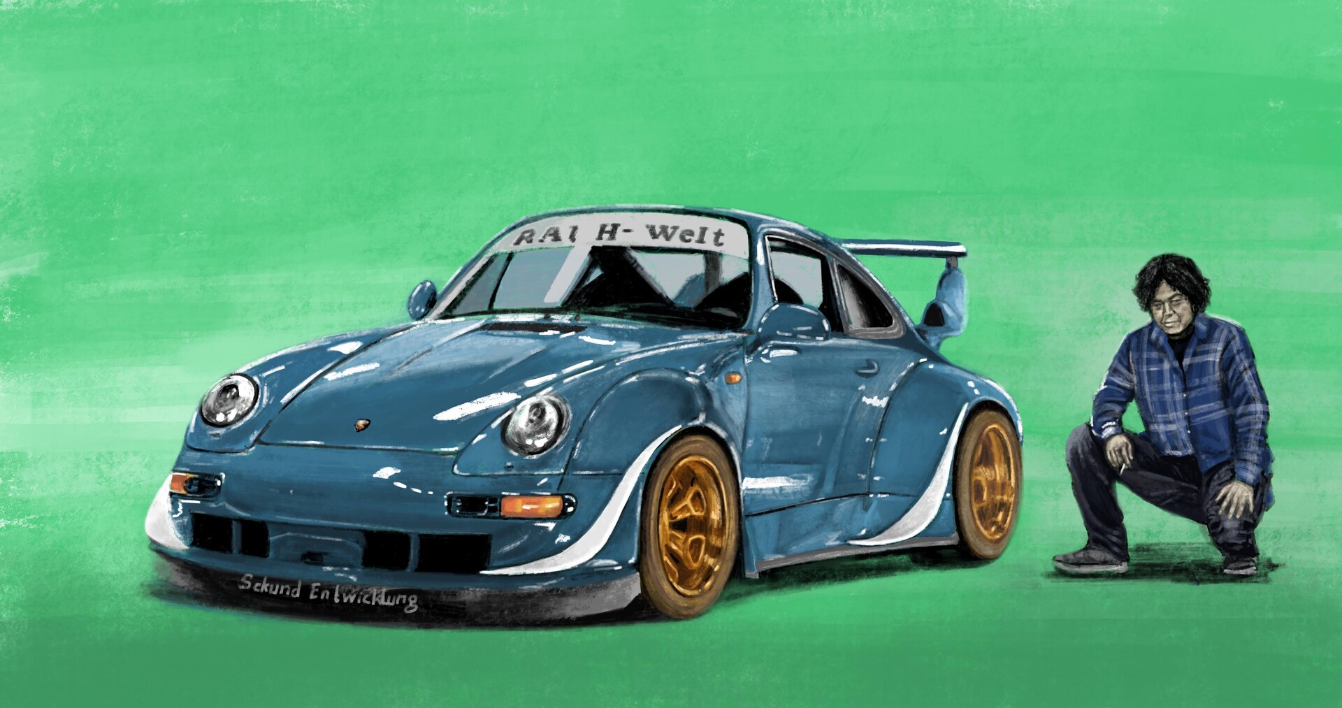 Raad Sobhan Porsche 993 ruri with Akira Nakai