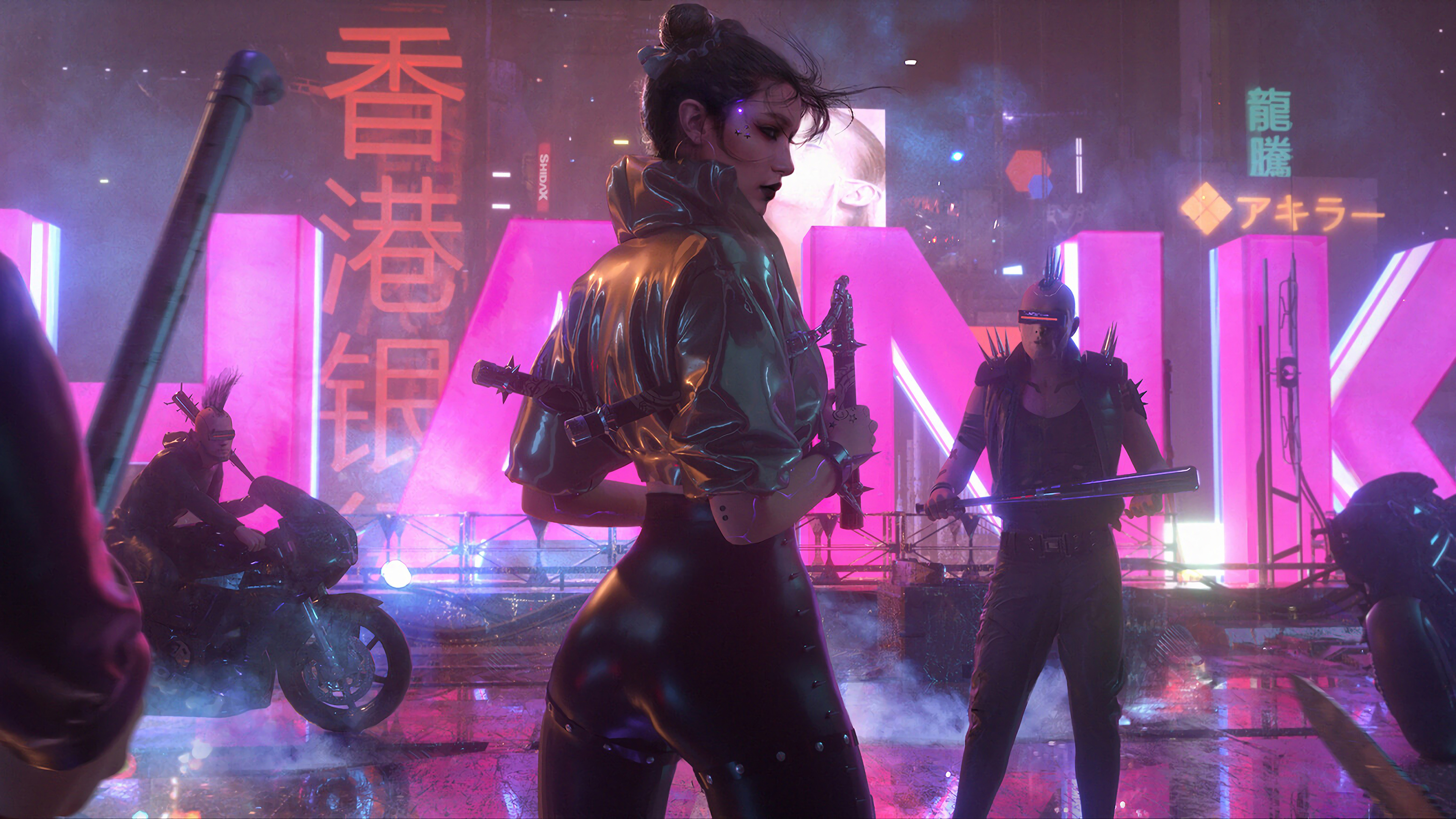 Cyberpunk, Girl, Sci Fi, 4K Gallery HD Wallpaper