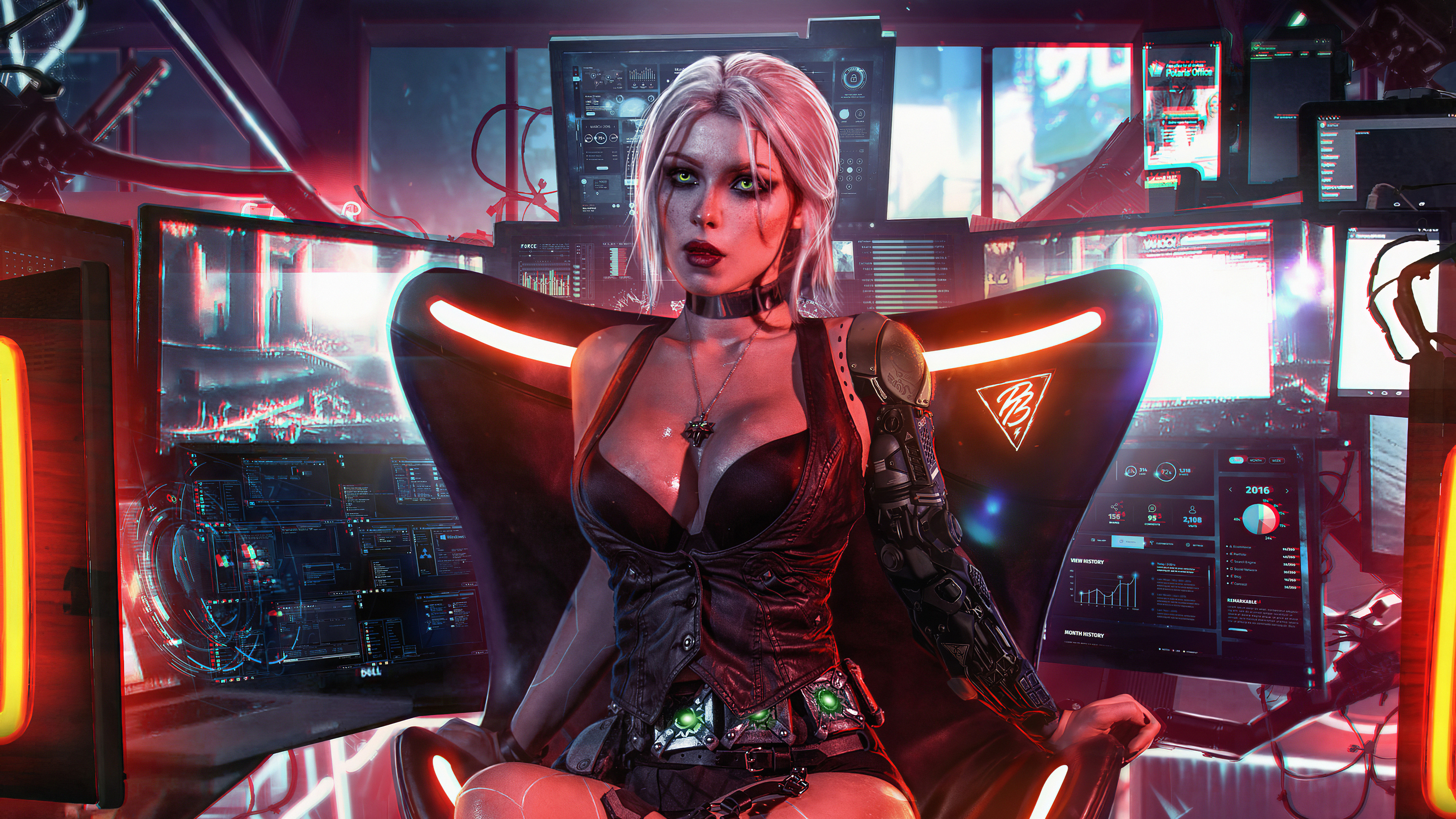 Wallpaper Cyberpunk 2077 Girl, Cyberpunk Cyberpunk Girl, Godfall, Xbox Series x and Series s, Background Free Image