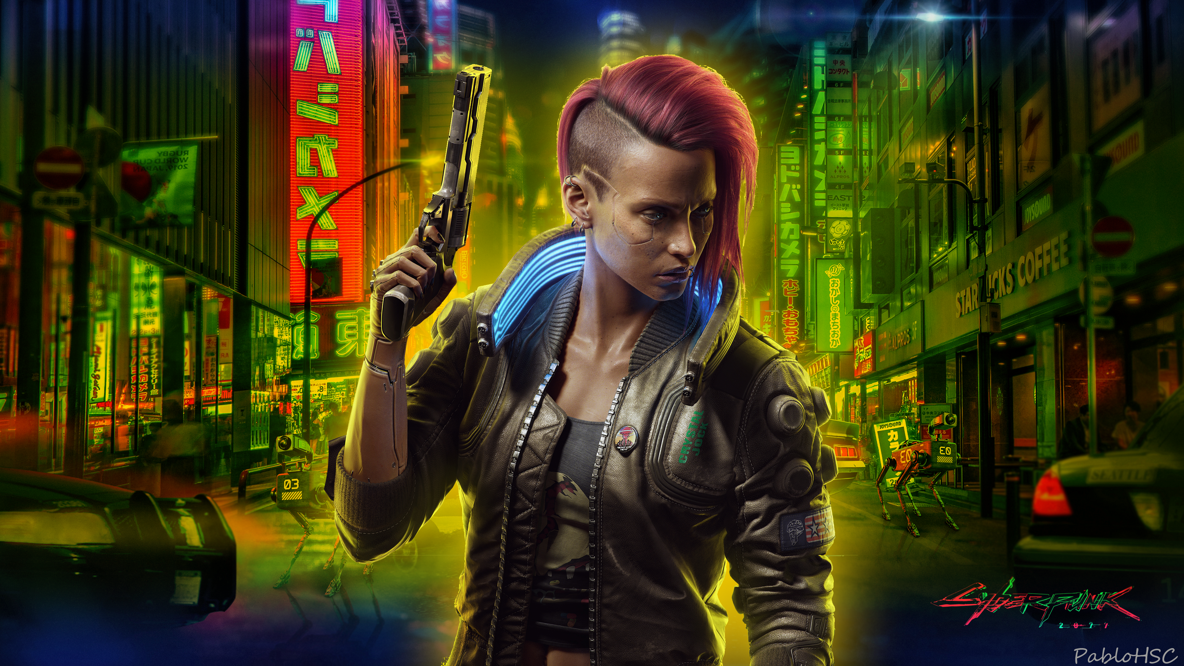 Female V (night street), V (Cyberpunk 2077) Gallery HD Wallpaper