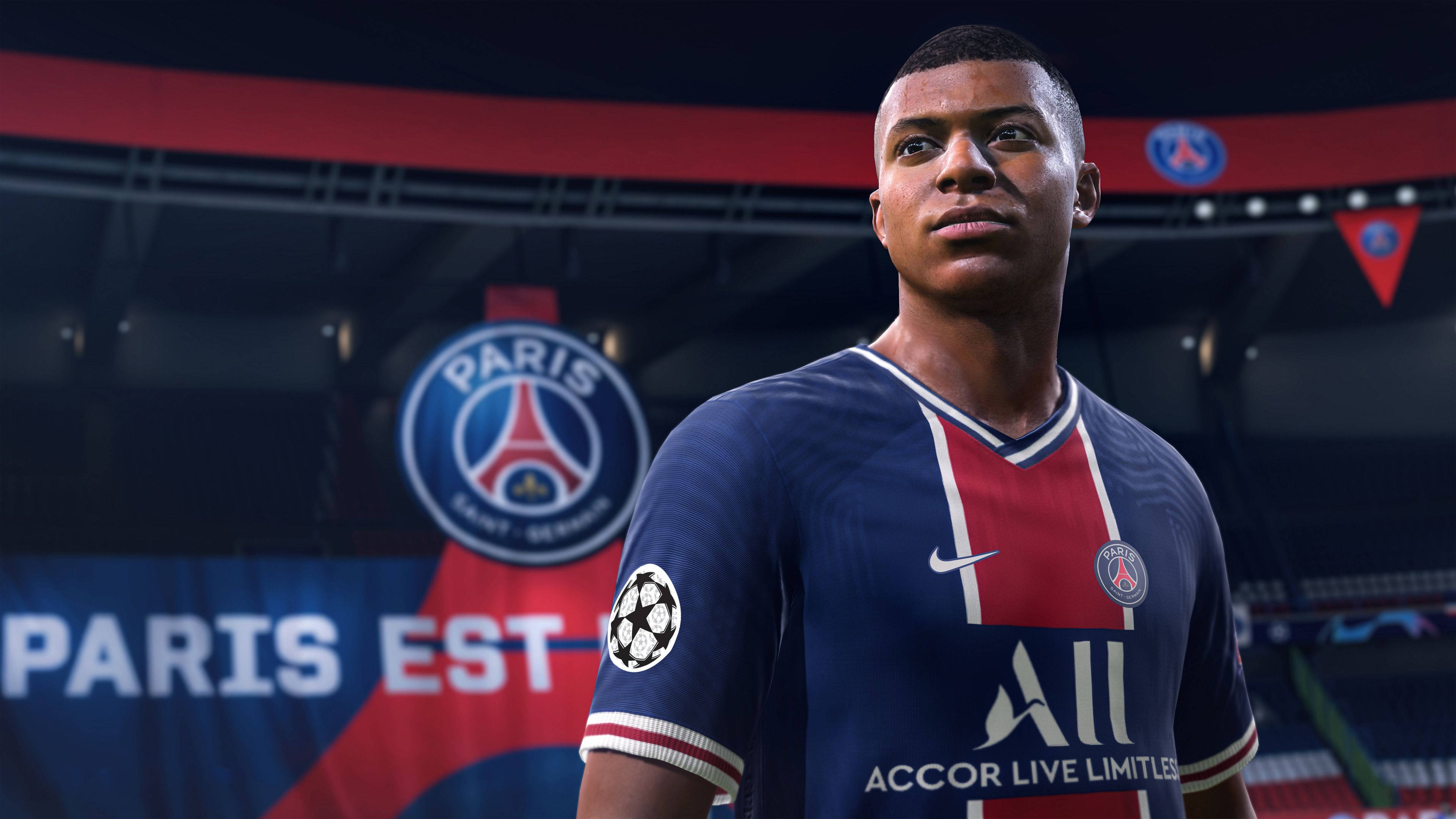 Download Kylian Mbappe 4k Fifa 21 Character Wallpaper
