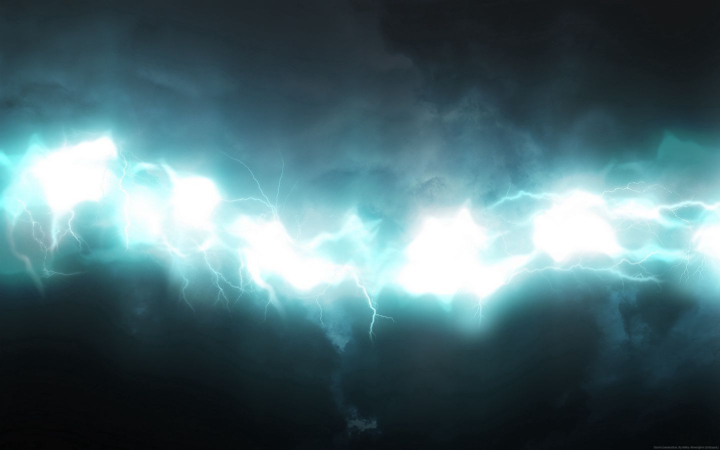 Download wallpaper 1440x900 glow, lightning, blue, shadow widescreen 16:10 HD background
