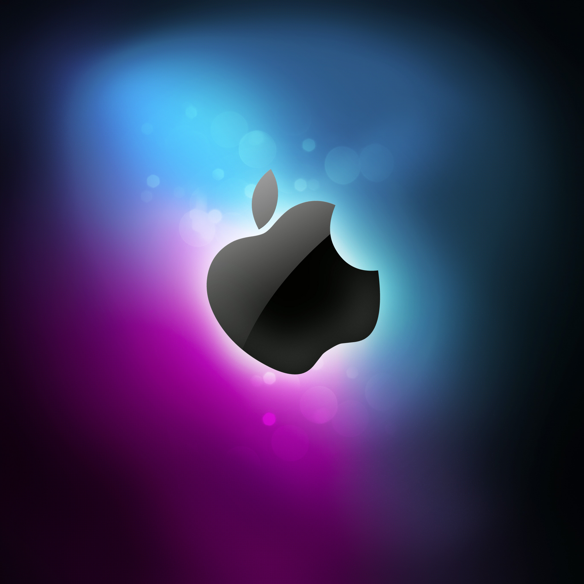 Apple Blue Shadow Wallpaper for iPhone 11, Pro Max, X, 8, 7, 6