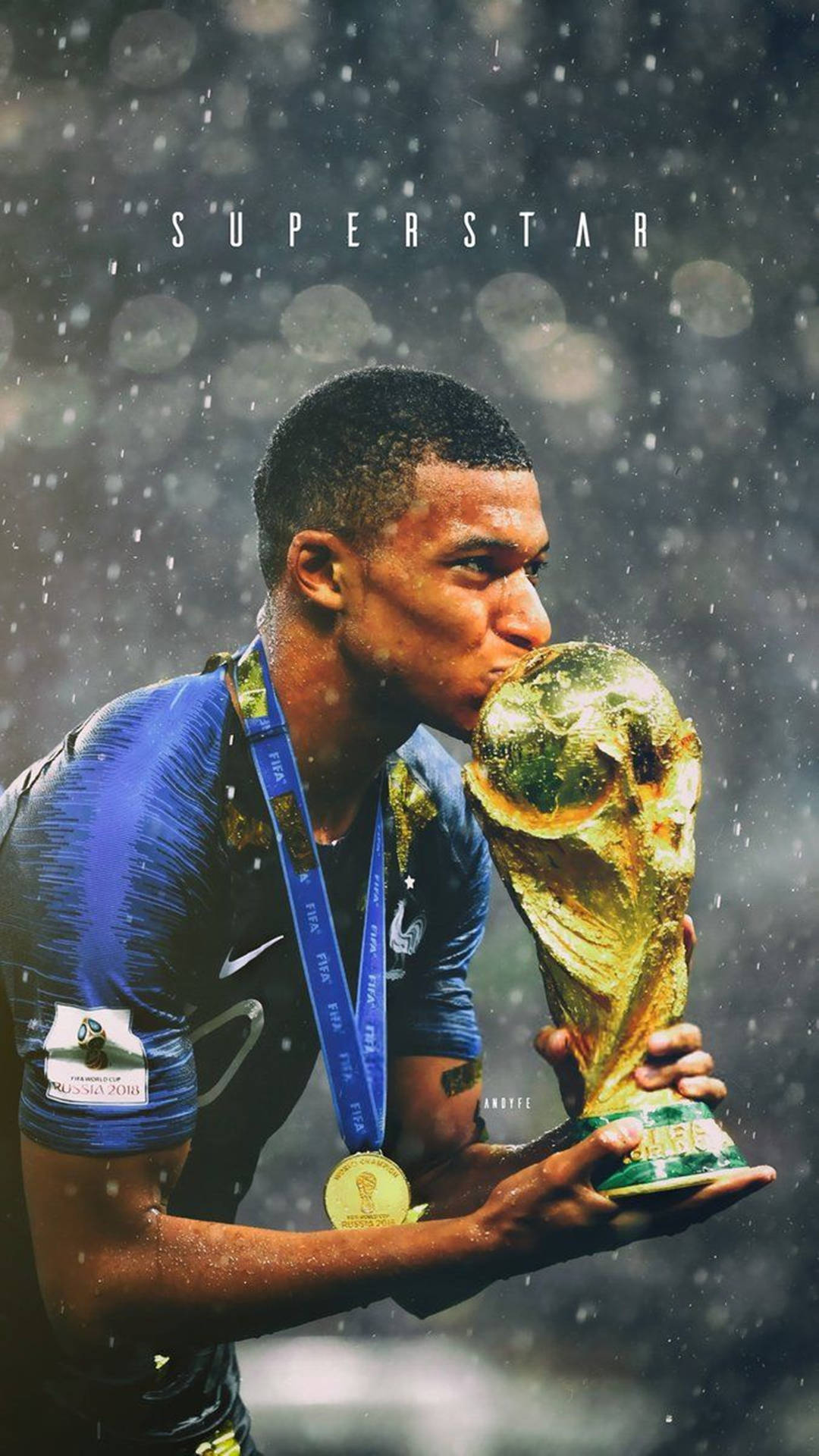 Download Kylian Mbappe 4k Superstar Wallpaper